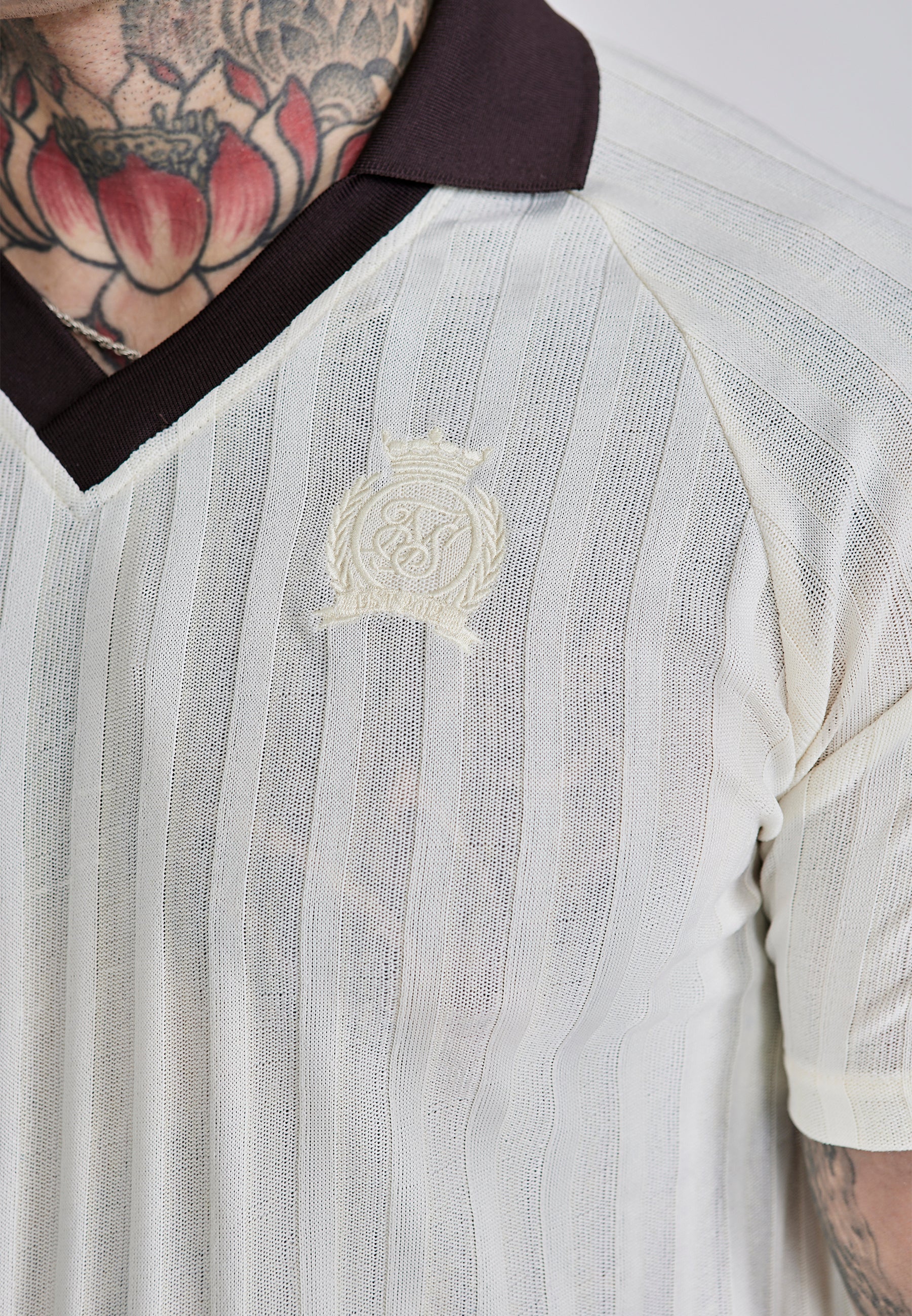 Polo T-shirt écru T-shirts SikSilk