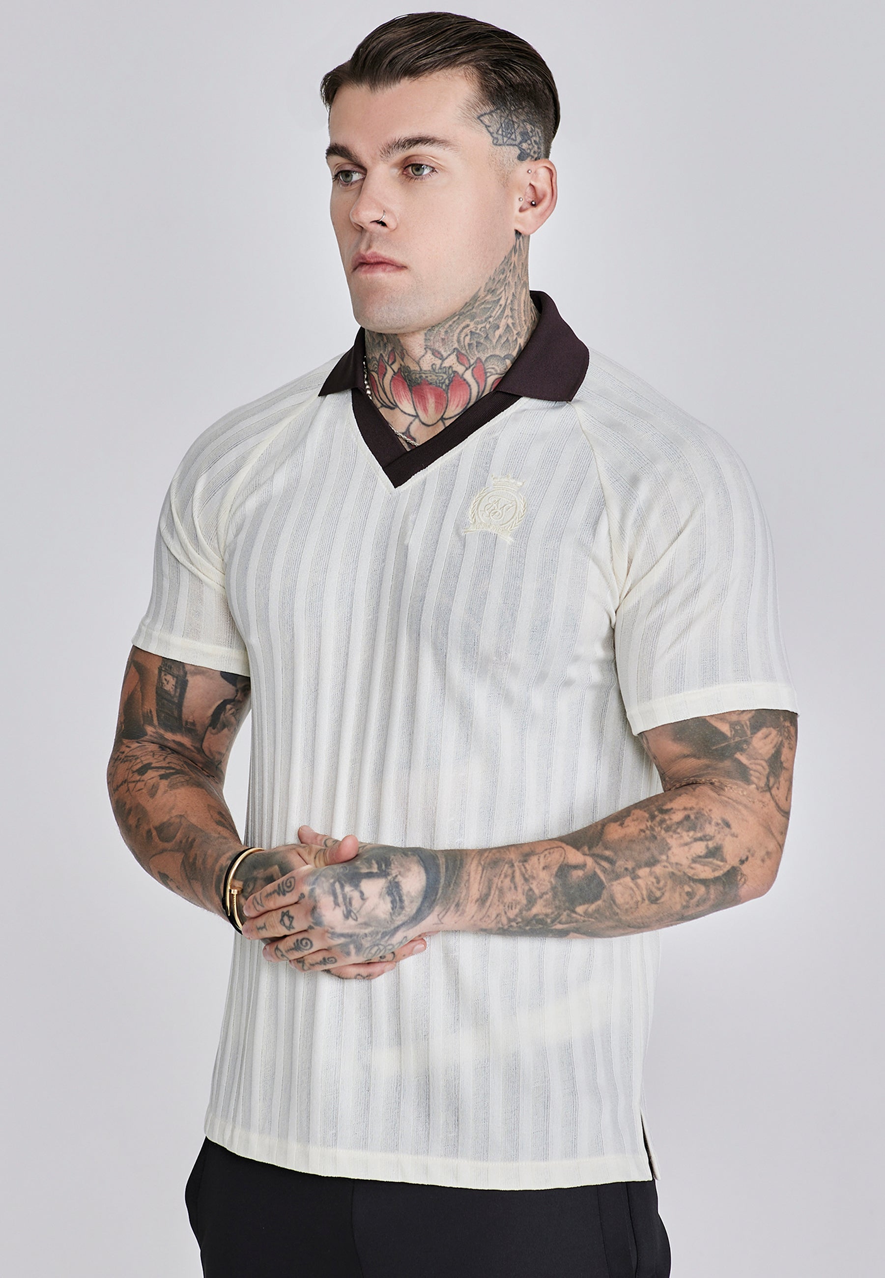 Polo T-shirt écru T-shirts SikSilk