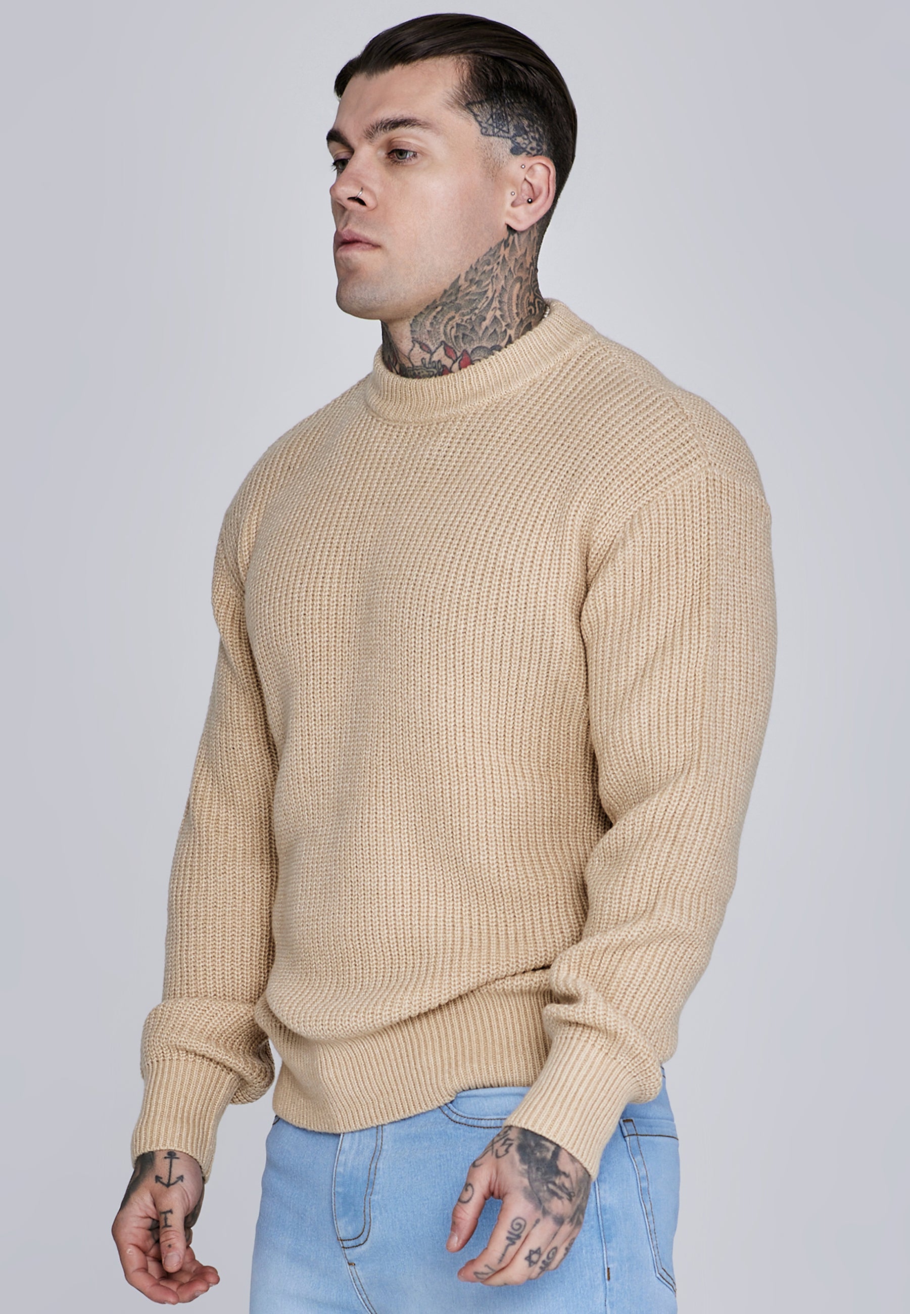 Sweat tricoté en écru Pull SikSilk