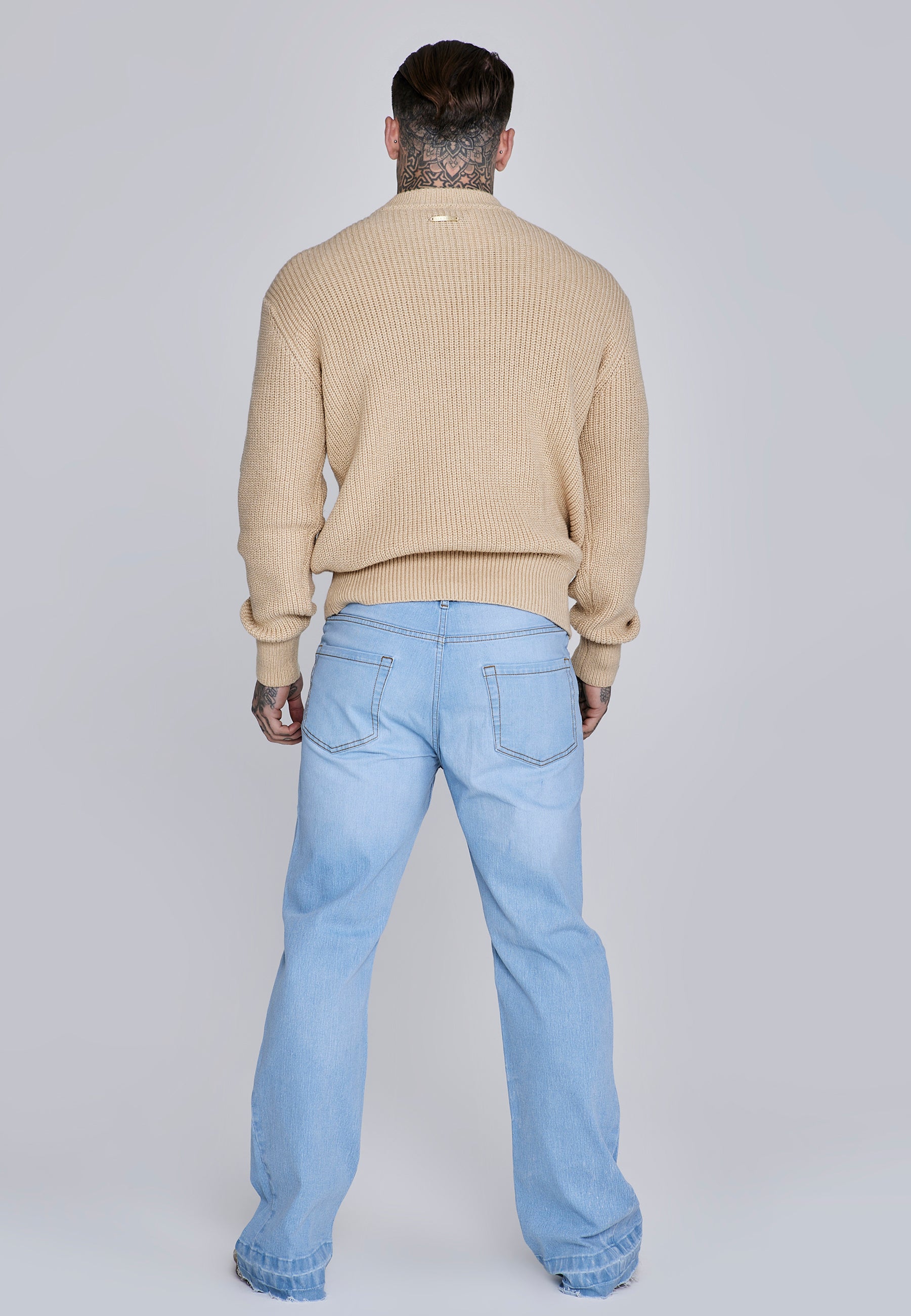 Sweat tricoté en écru Pull SikSilk