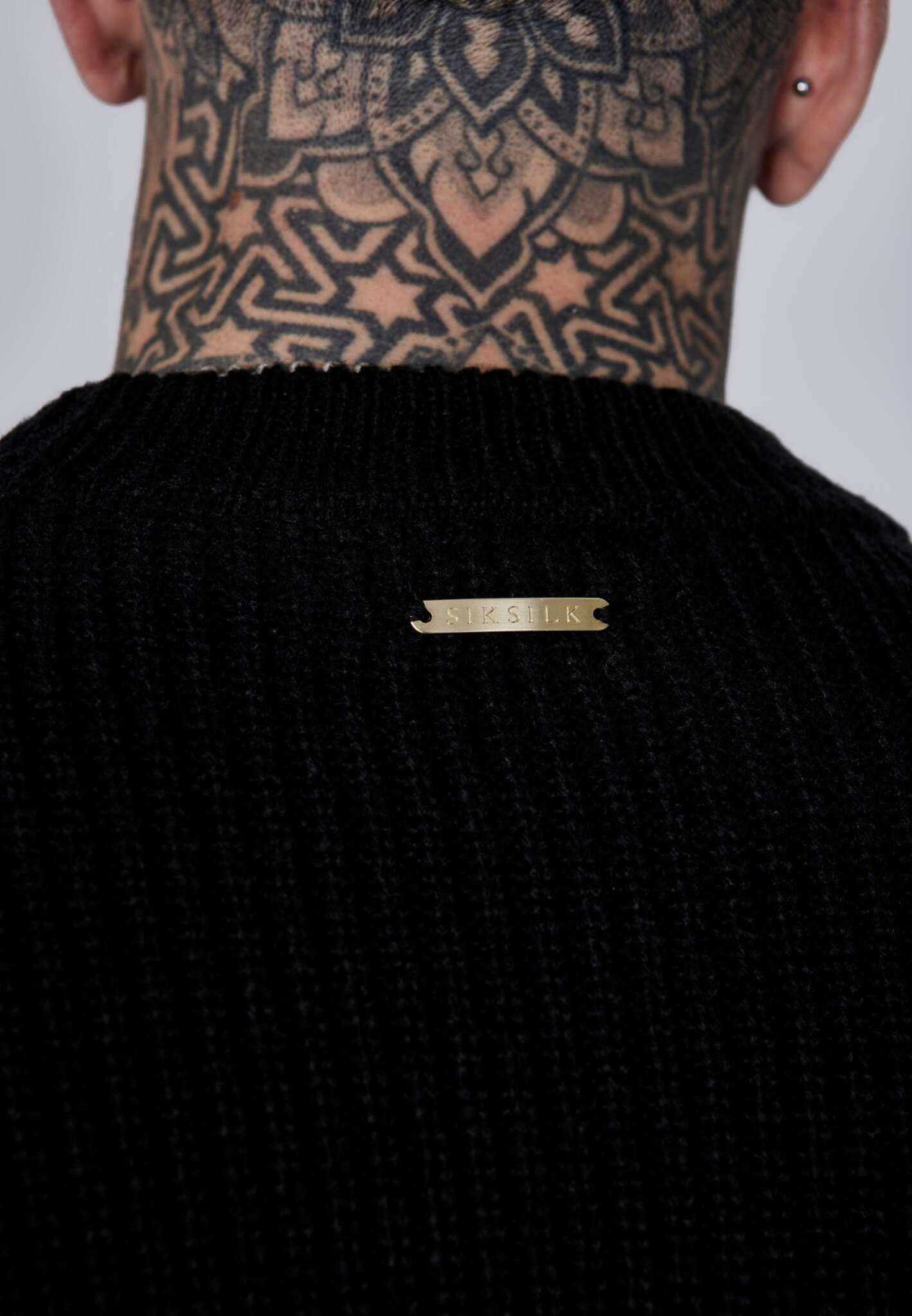 Sweat tricoté en noir Pull SikSilk