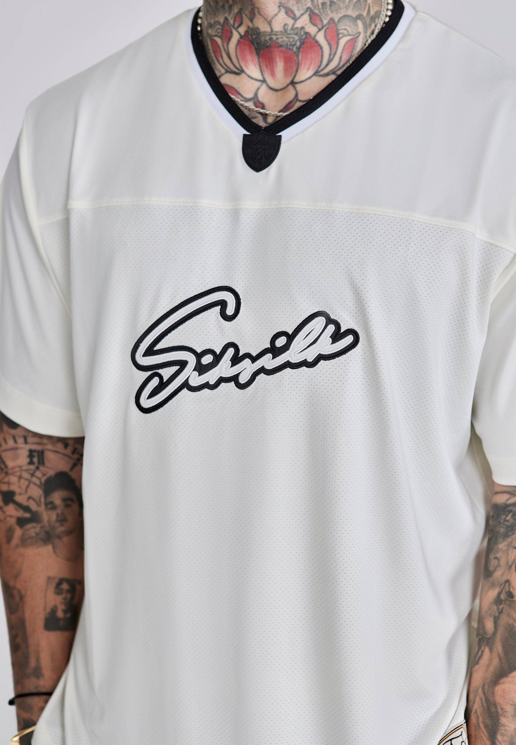 Sports T-shirt écru T-shirts SikSilk