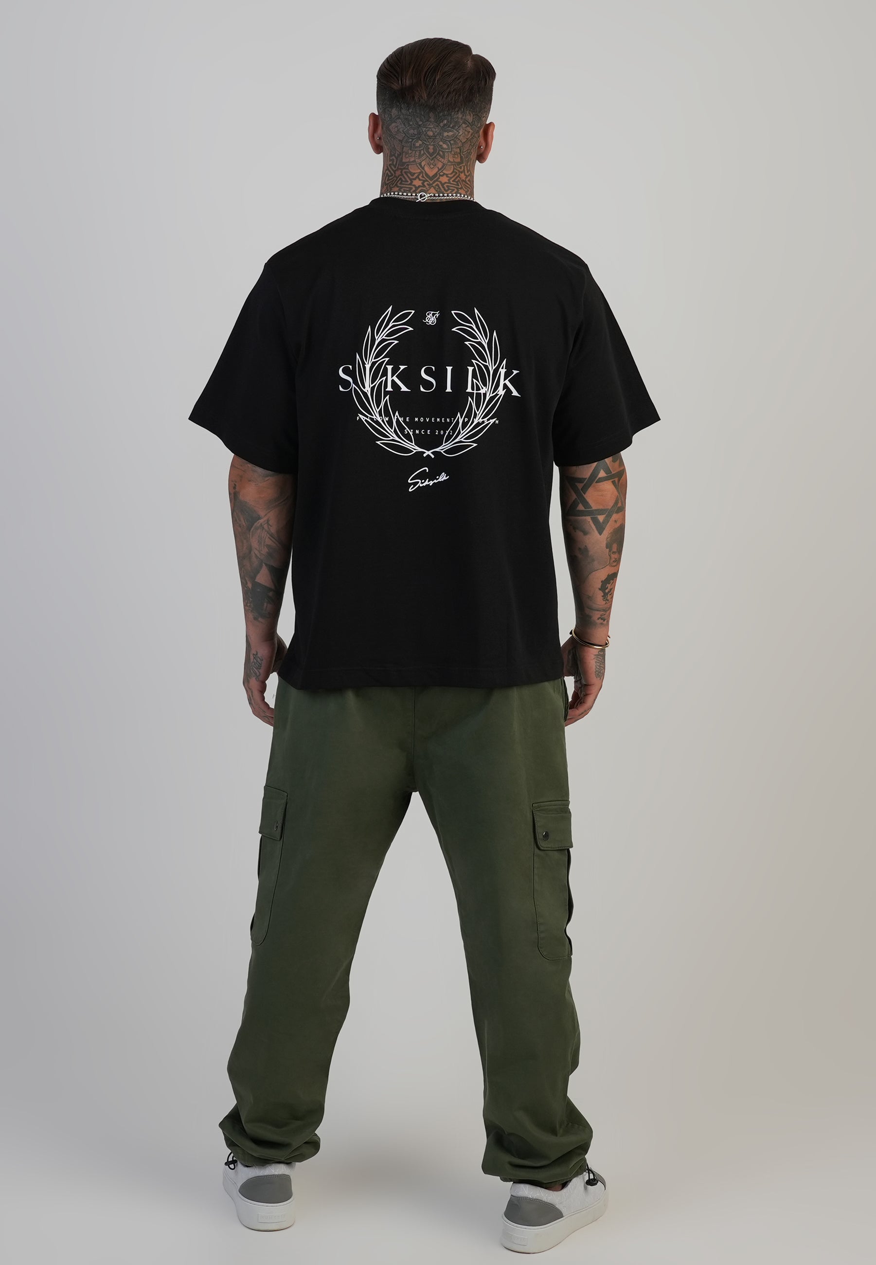 Loose Fit Cargos in Kaki Green Pantalon SikSilk