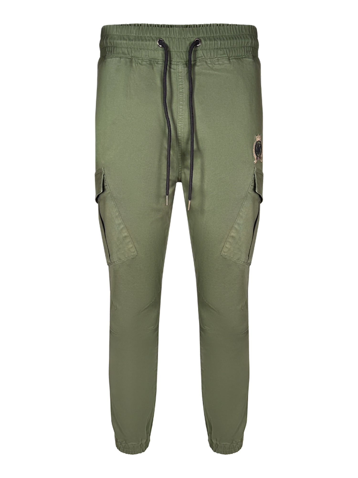 Cargos slim fit en vert kaki
