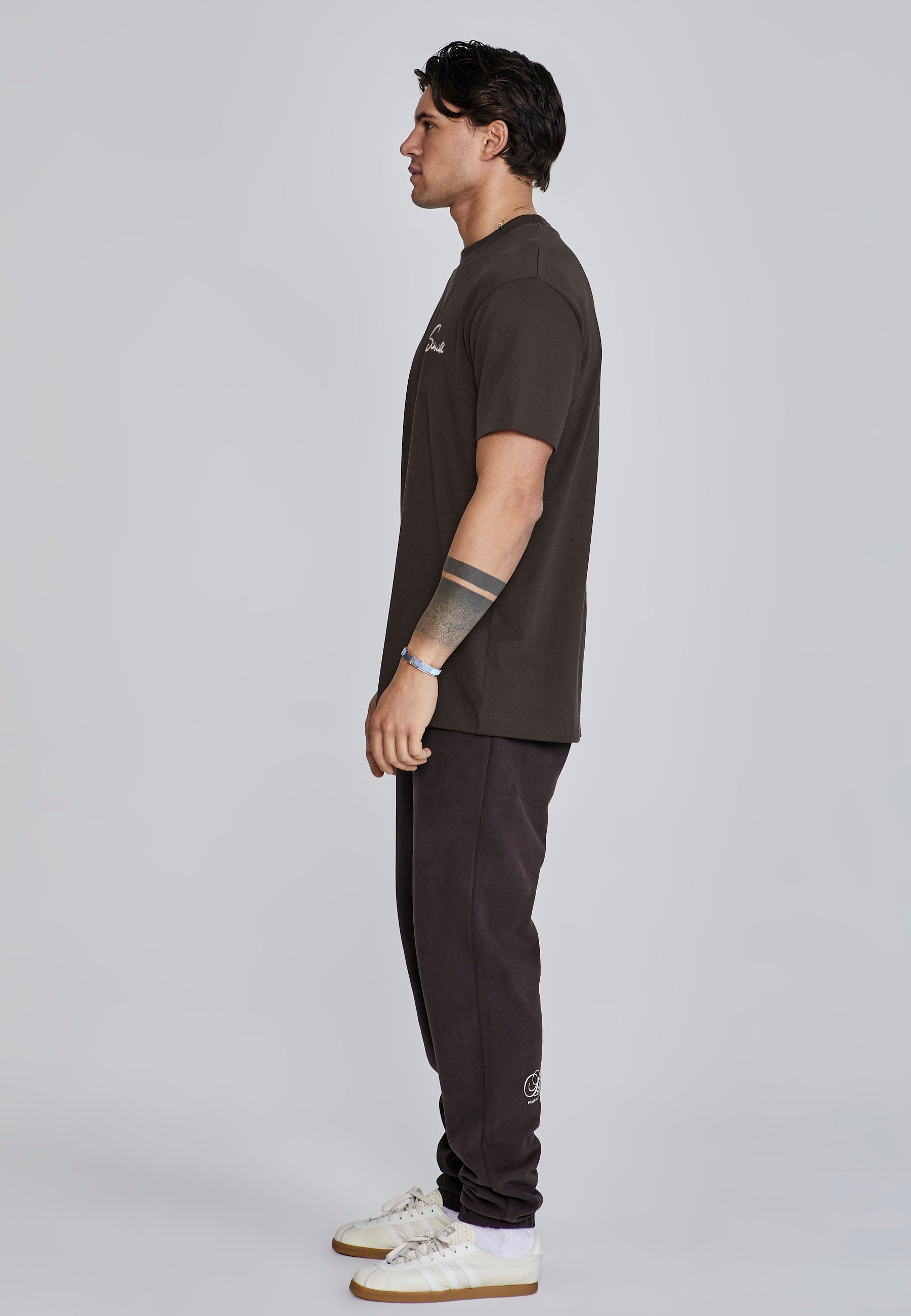 T-shirt Signature en Brown T-shirts SikSilk