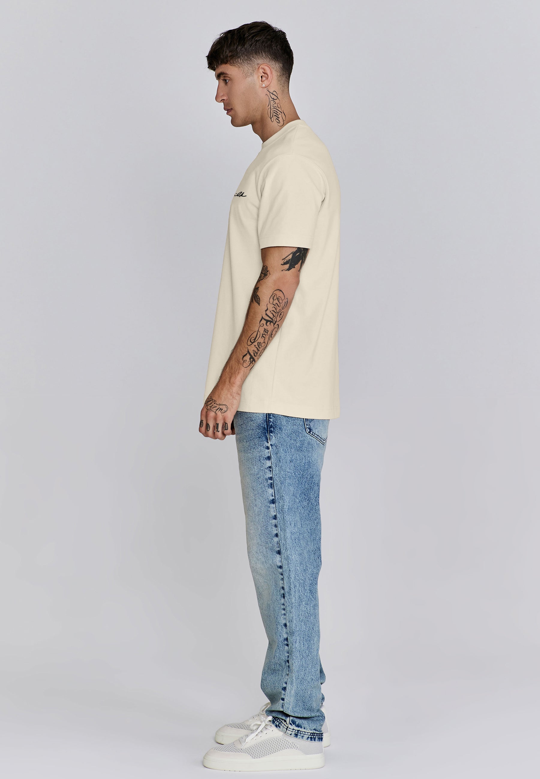T-shirt Signature en écru T-shirts SikSilk