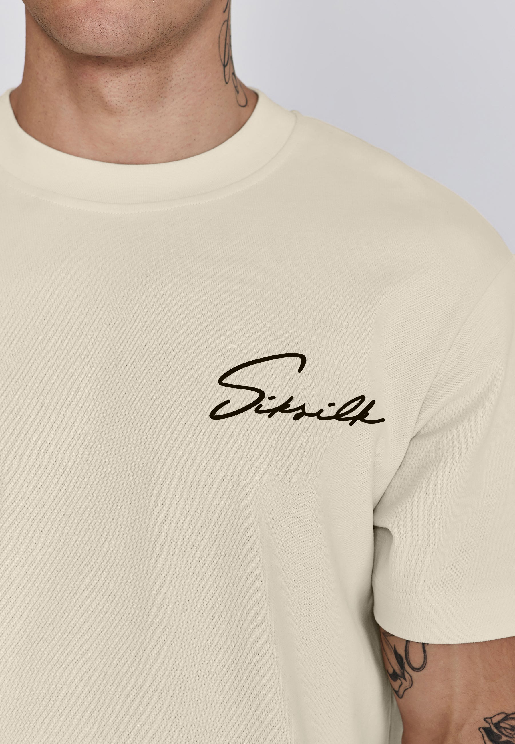 T-shirt Signature en écru T-shirts SikSilk