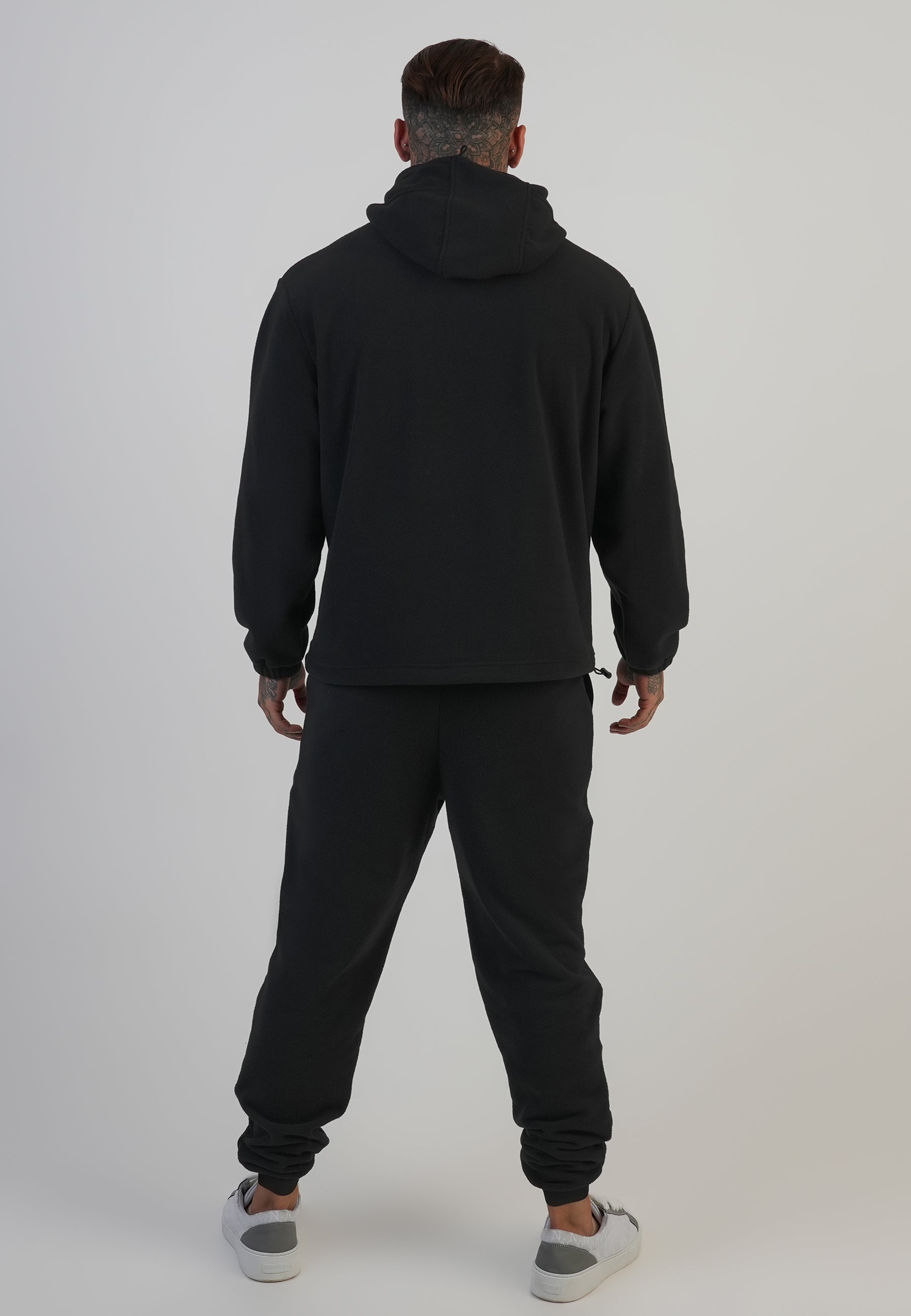 Polar Fleece Joggers in Black Pantalon SikSilk