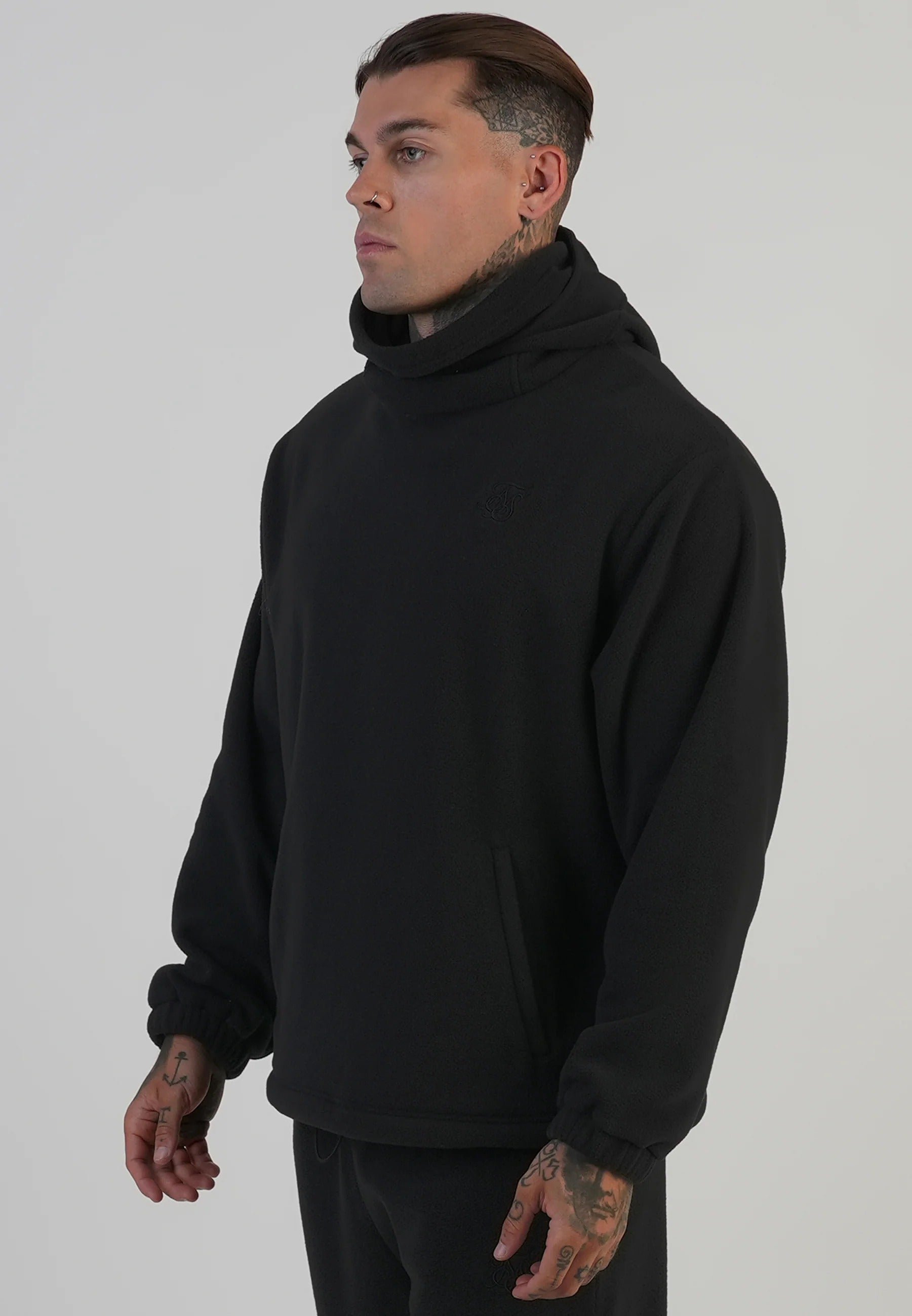Sweat à capuche Polar Fleece en noir