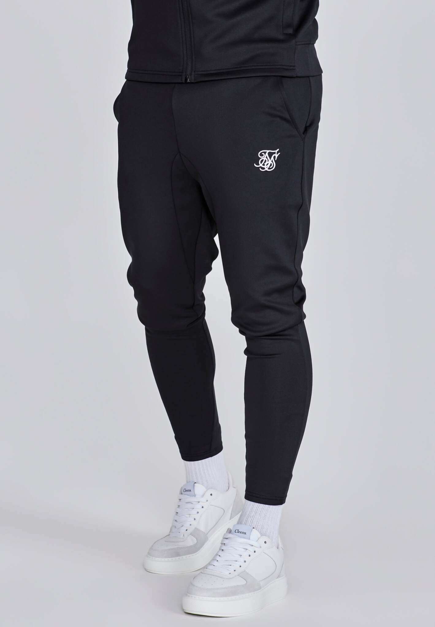 Ensemble Hoodie et Joggers en Noir Sets SikSilk
