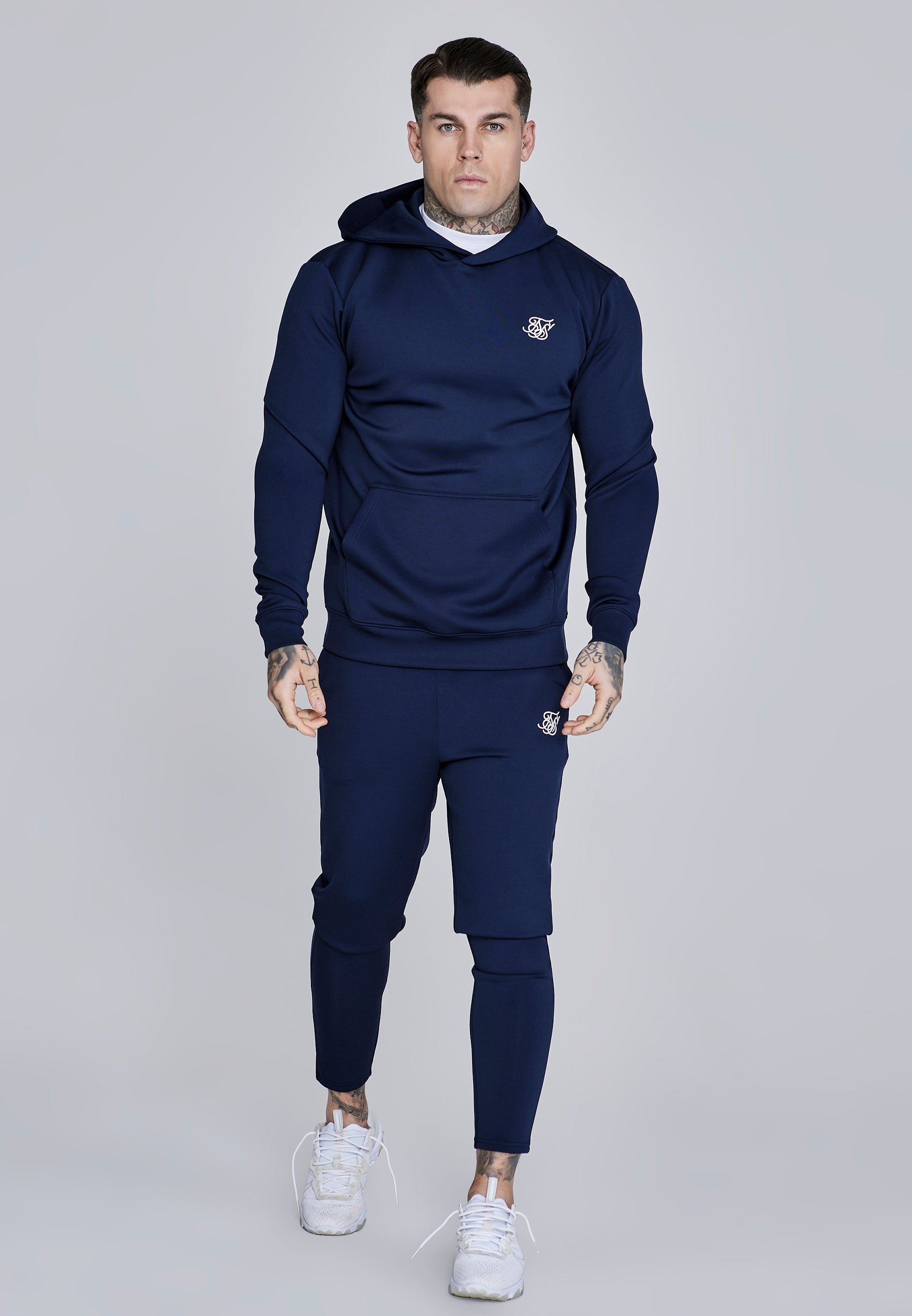 Sweat à capuche Essentials Poly Navy SikSilk