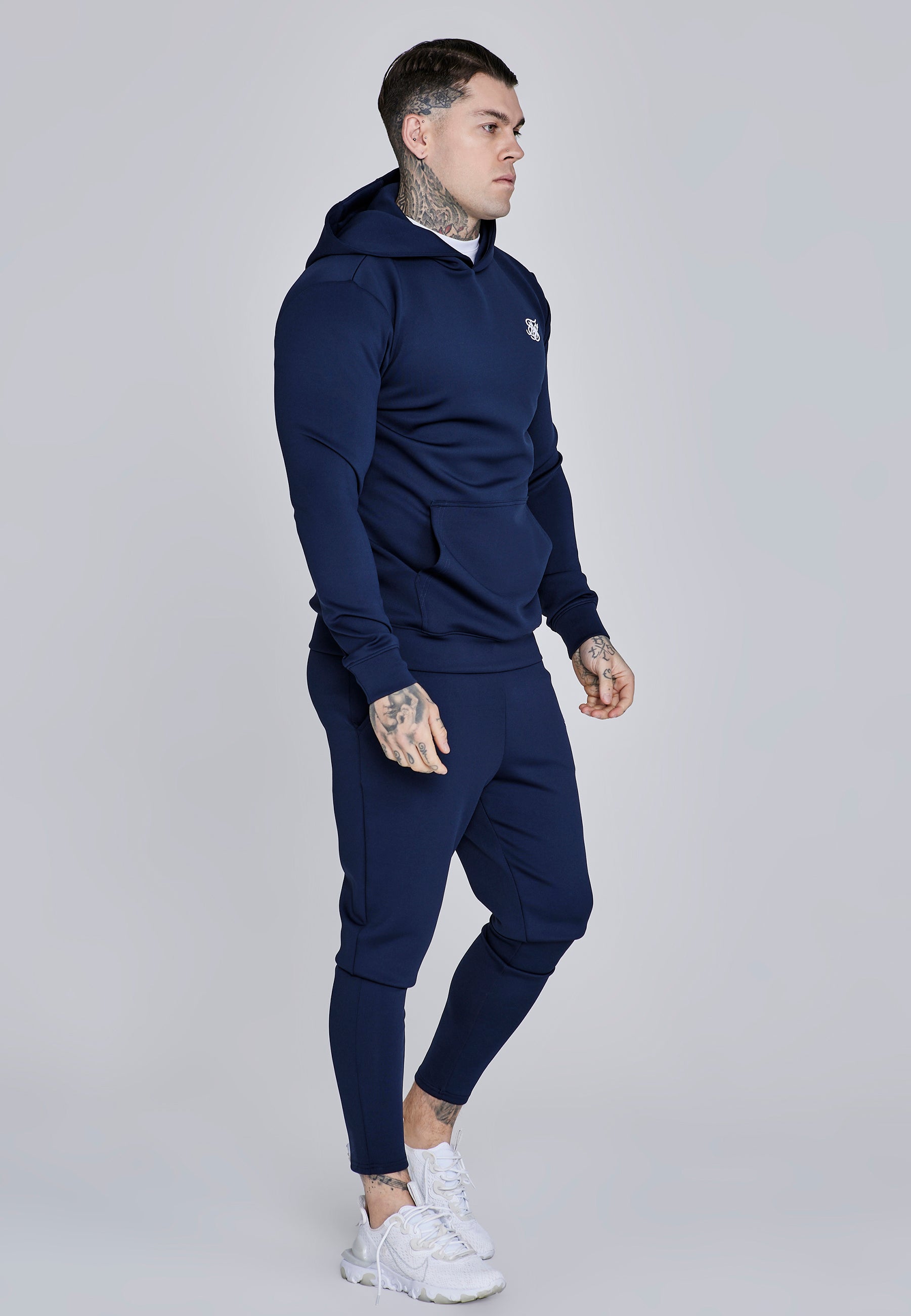 Sweat à capuche Essentials Poly Navy SikSilk