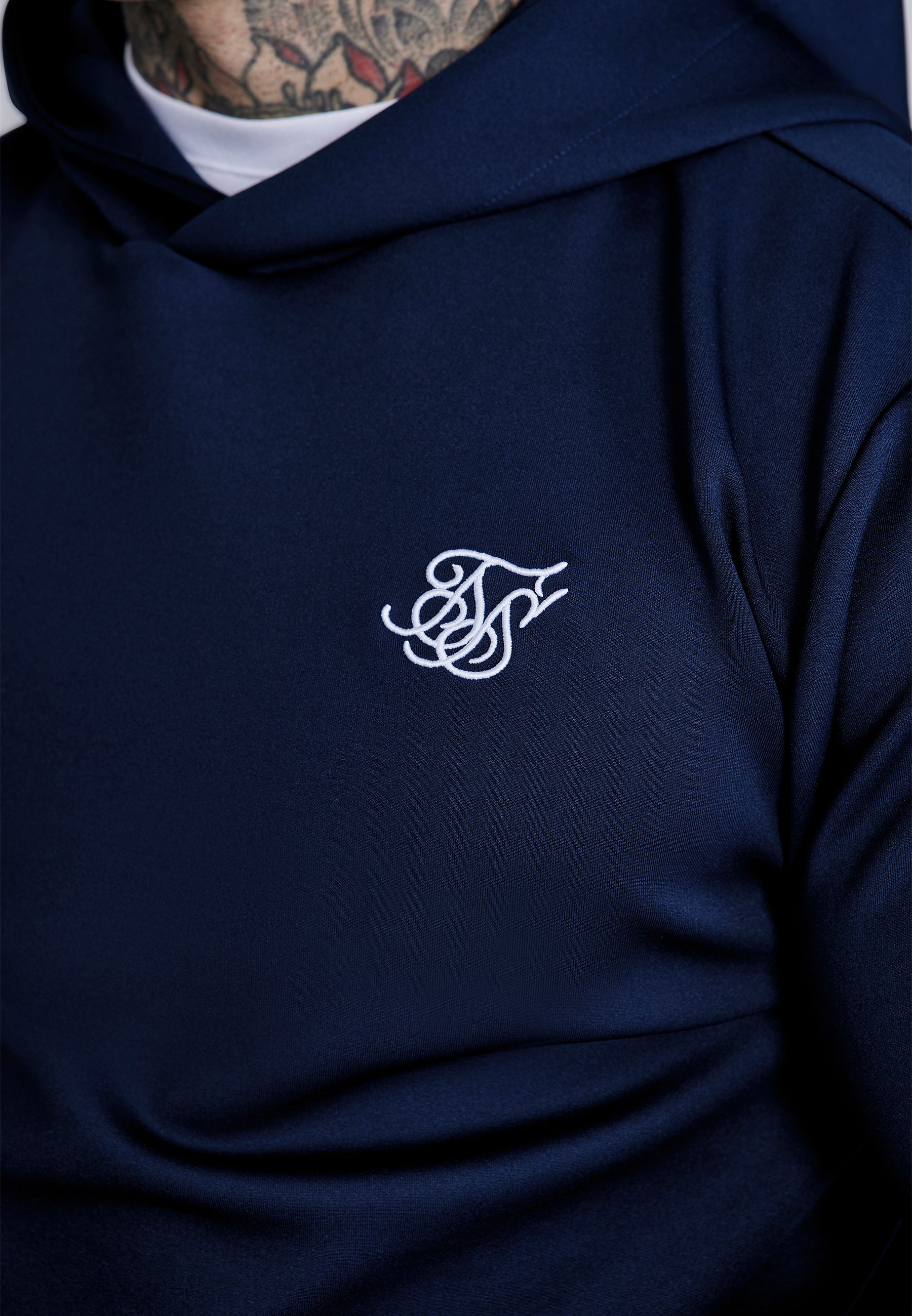 Sweat à capuche Essentials Poly Navy SikSilk