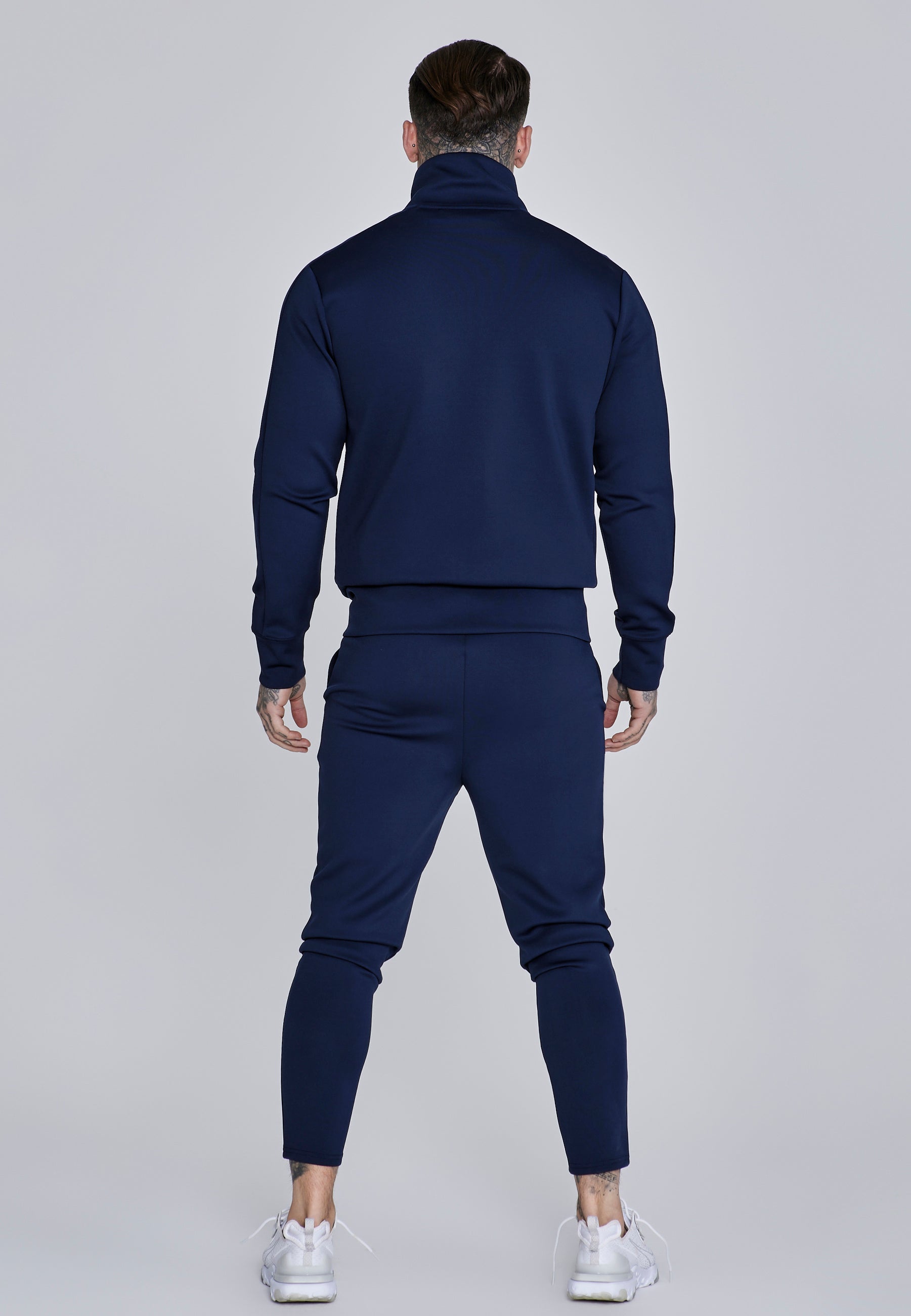 Essentials Poly Joggers en Navy Pantalon SikSilk