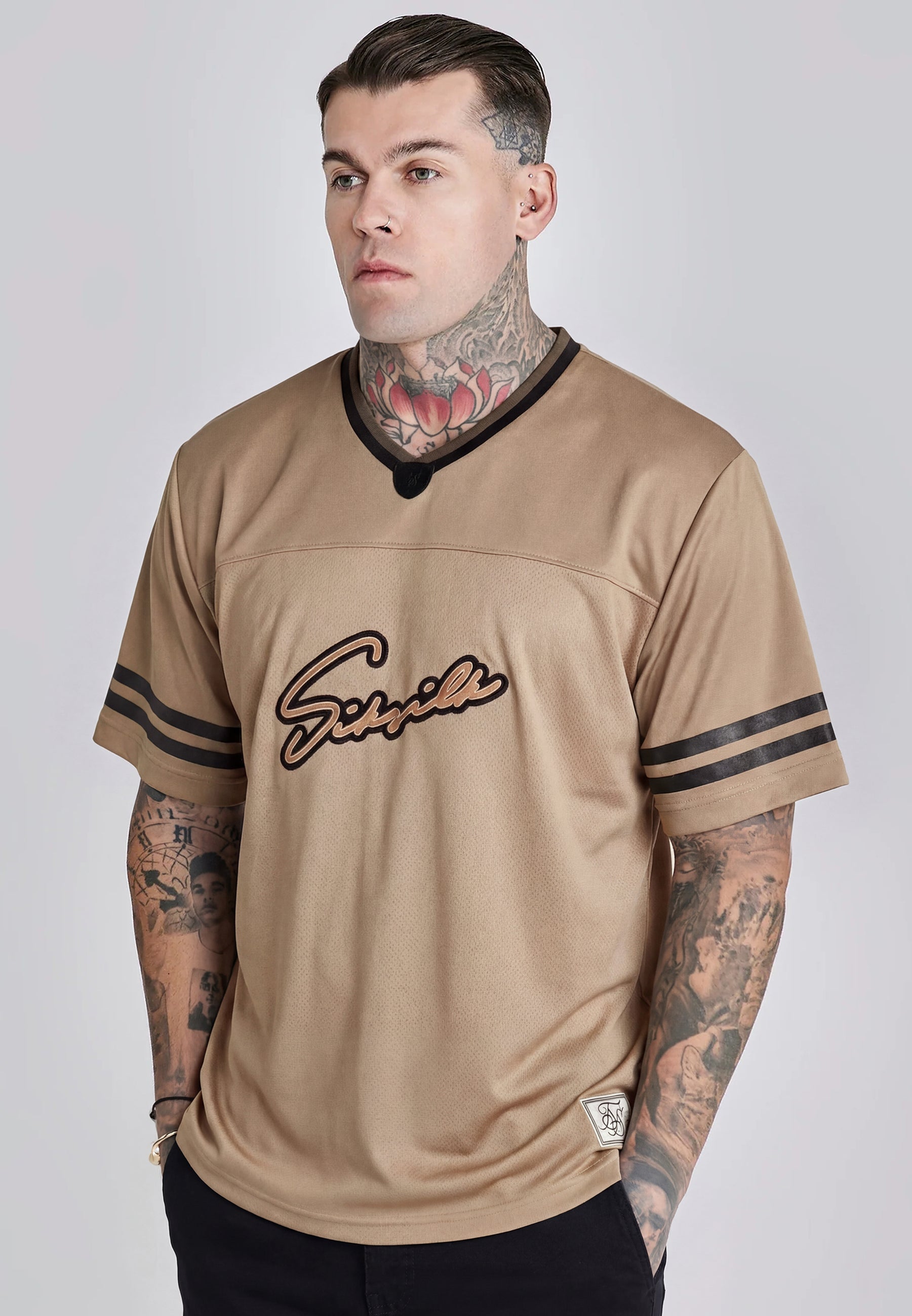 T-shirt de football beige