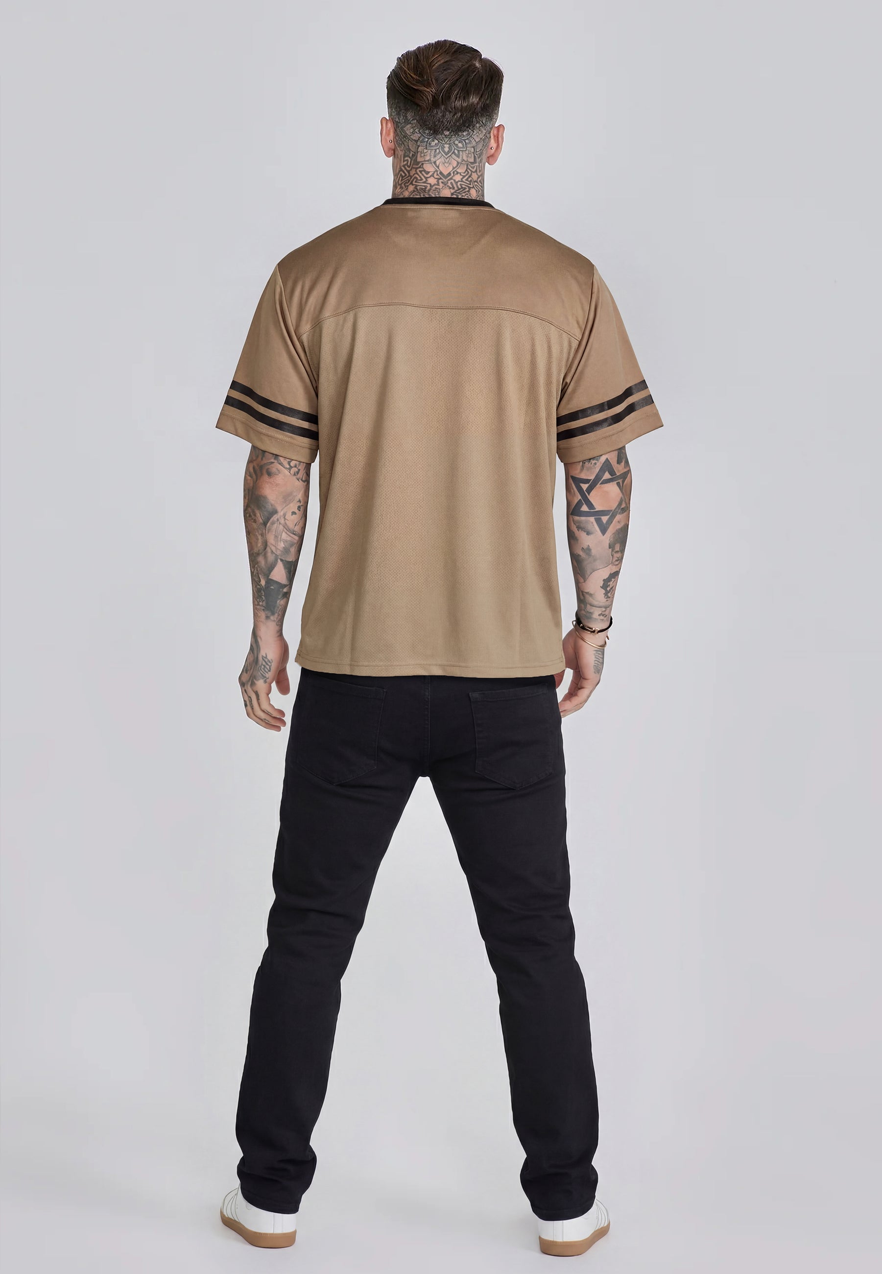 T-shirt de football beige