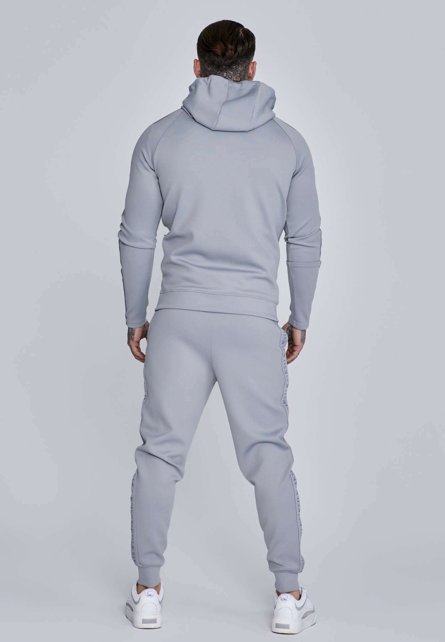 Hoodie And Joggers Set in Grey Sets SikSilk
