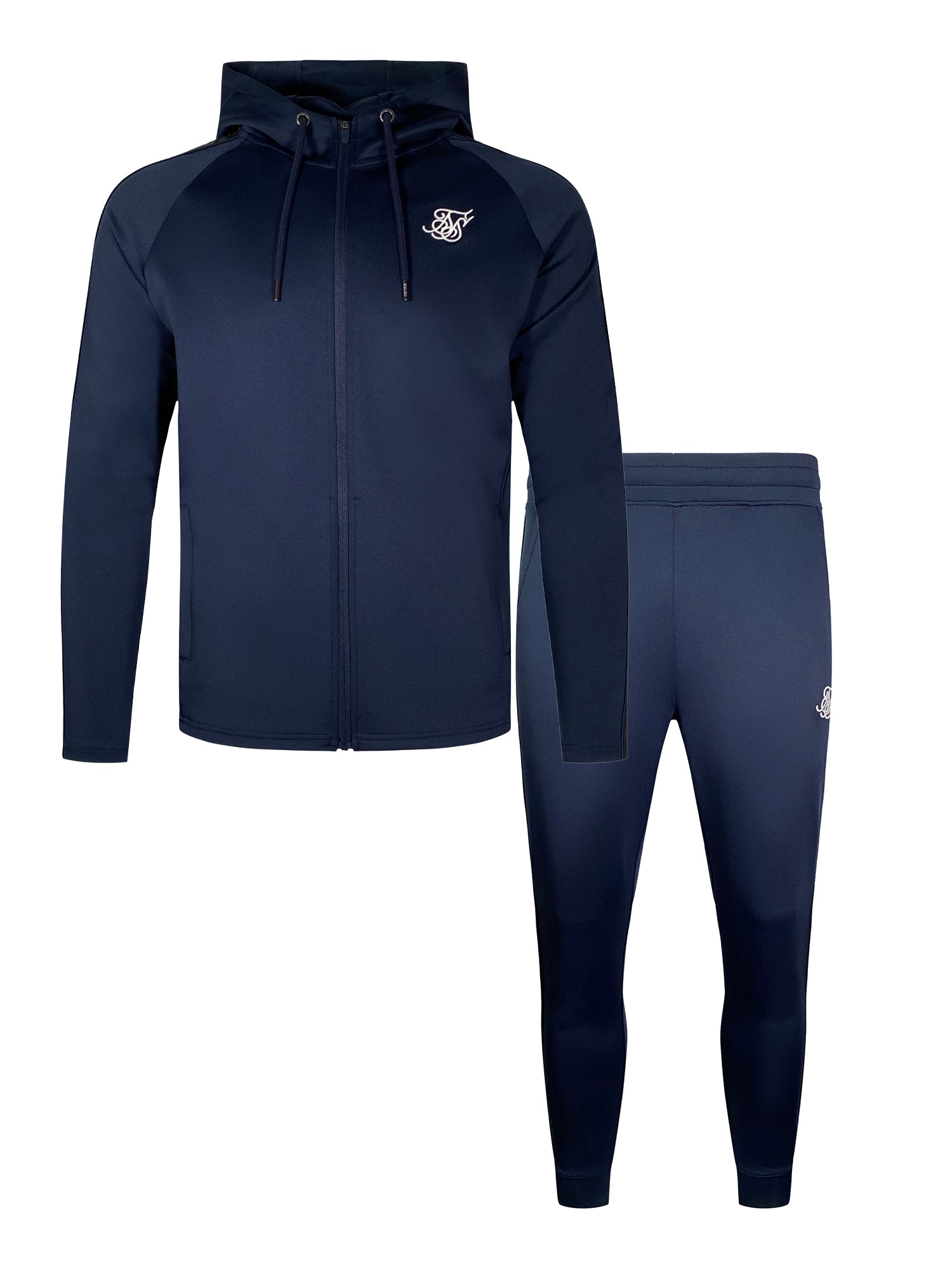 Hoodie And Joggers Set in Navy Sets SikSilk