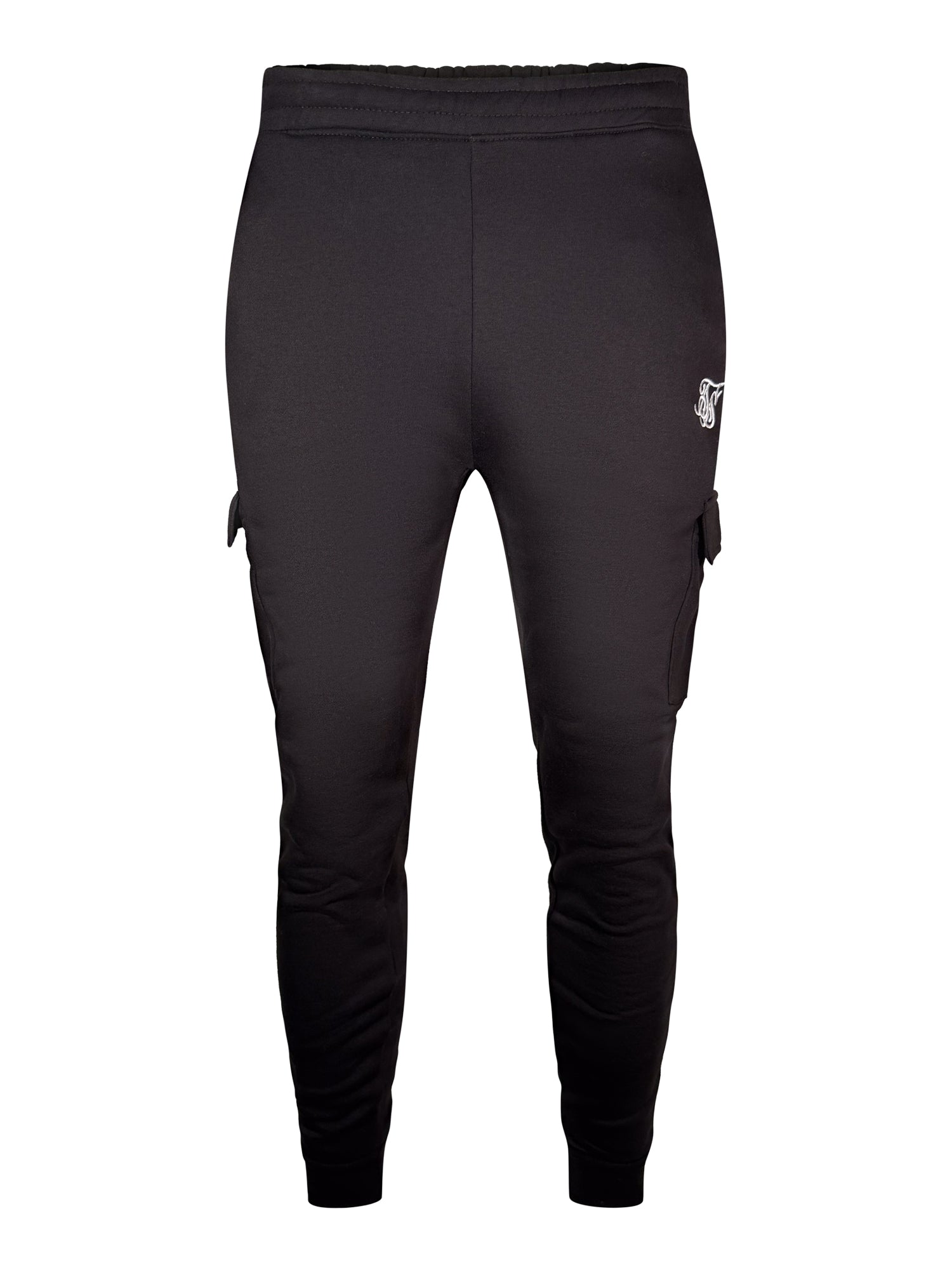 Essentials Cargo Joggers in Black Pantalon SikSilk