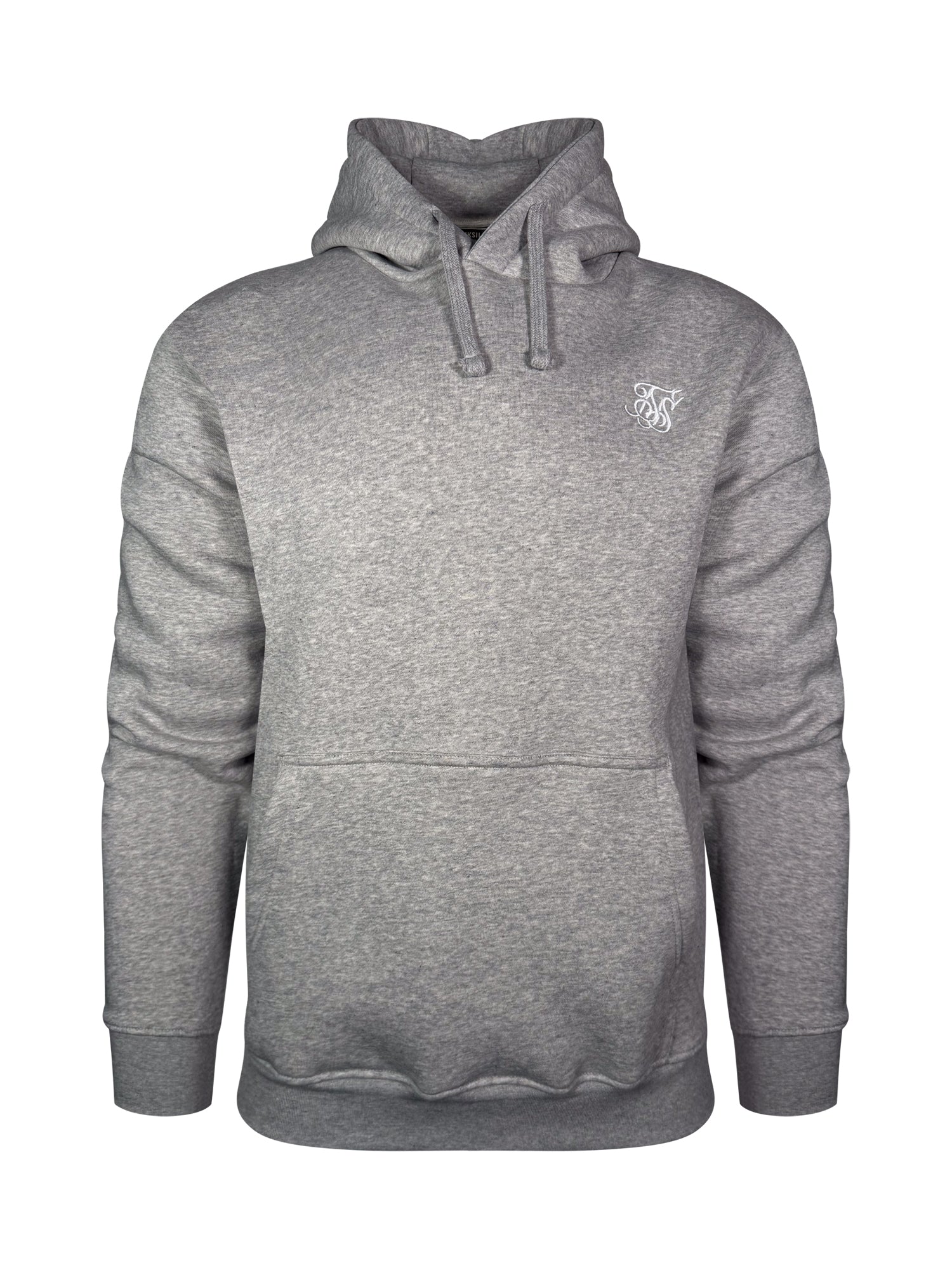 Essentials Hoodie in Grey Marl Sweat à capuche SikSilk