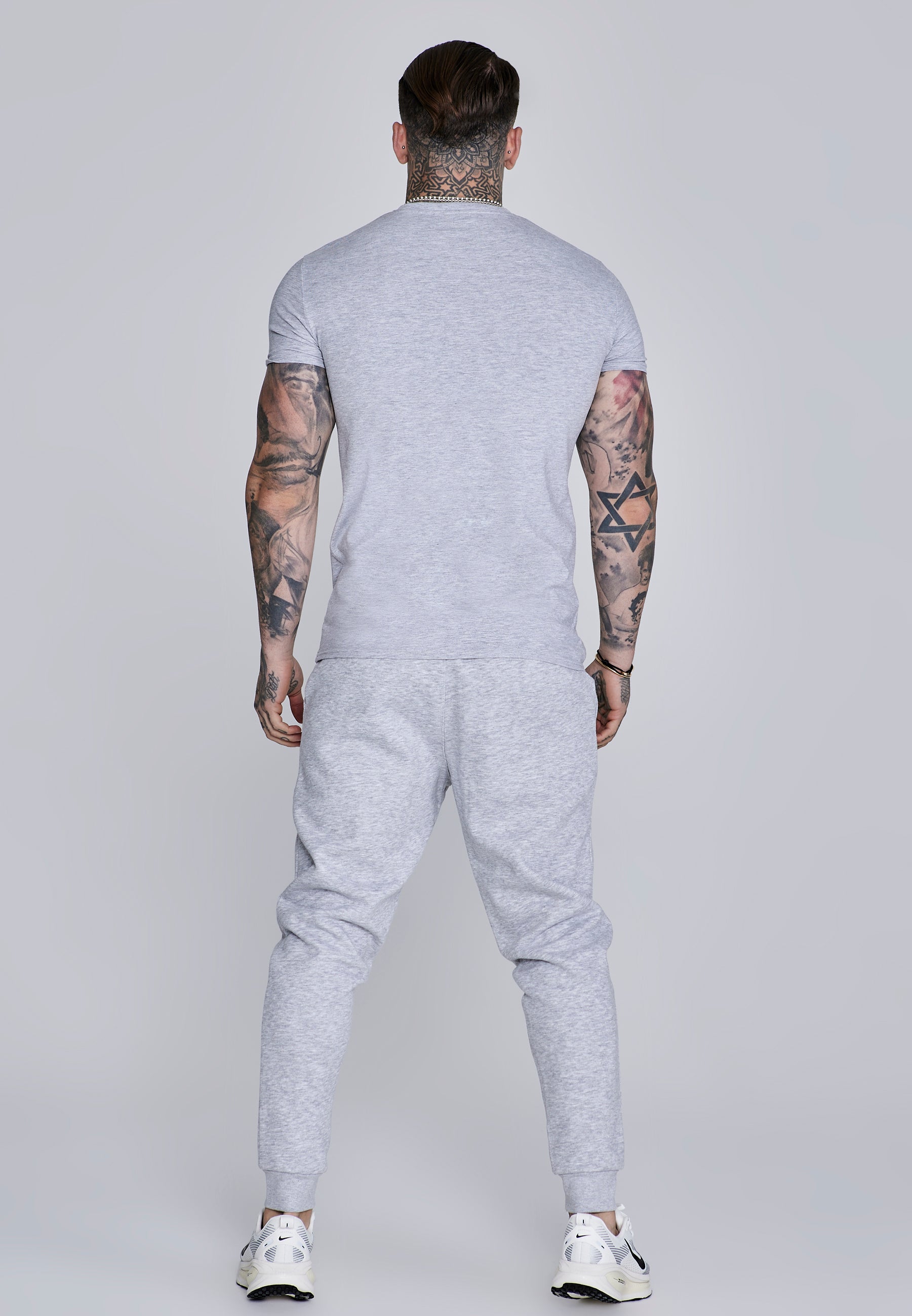 Essentials Joggers in Grey Marl Pantalon SikSilk