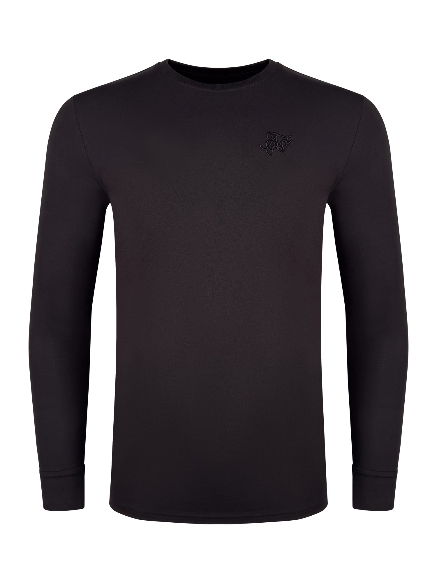 T-shirt à manches longues in Black T-shirts SikSilk
