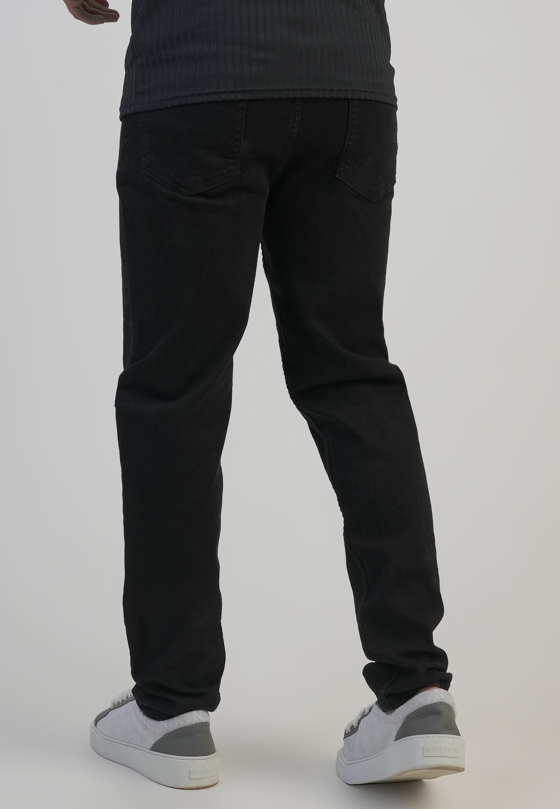 Jeans slim fit en noir Jeans SikSilk