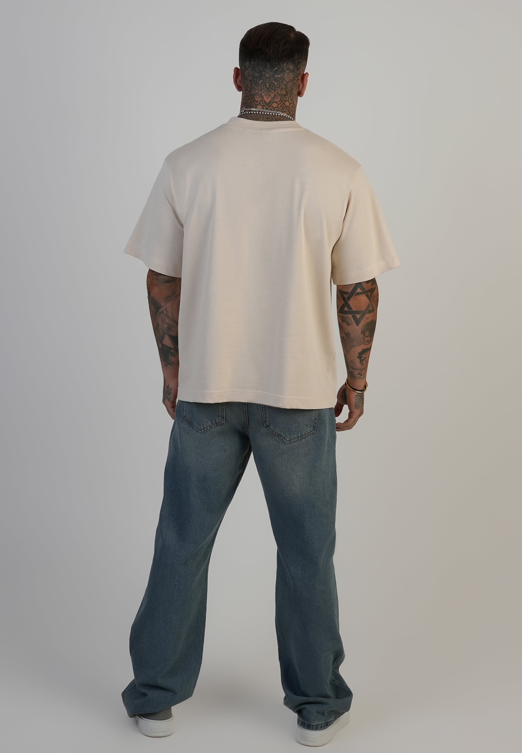 T-shirt oversized en écru T-shirts SikSilk