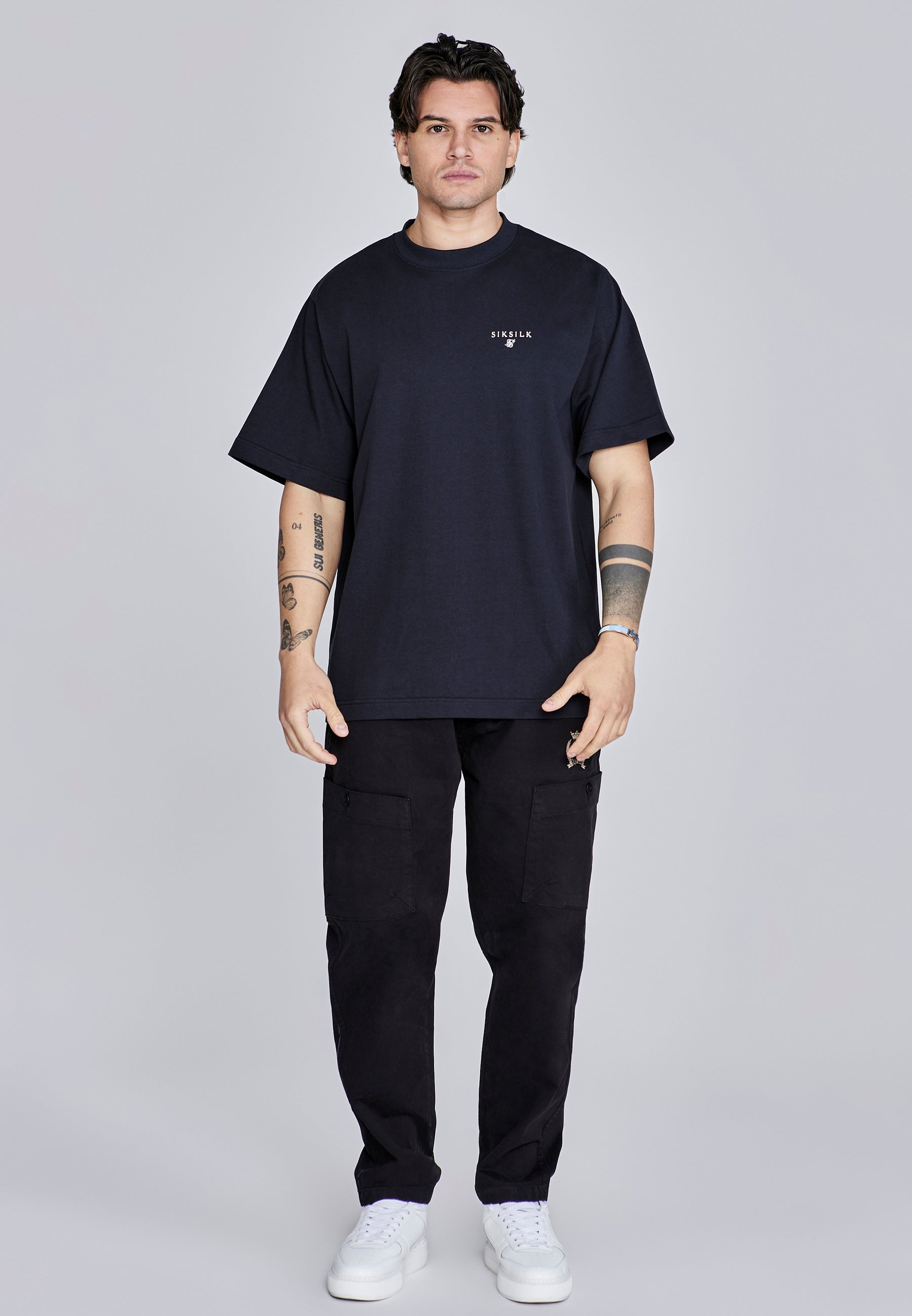 T-shirt oversized en noir T-shirts SikSilk