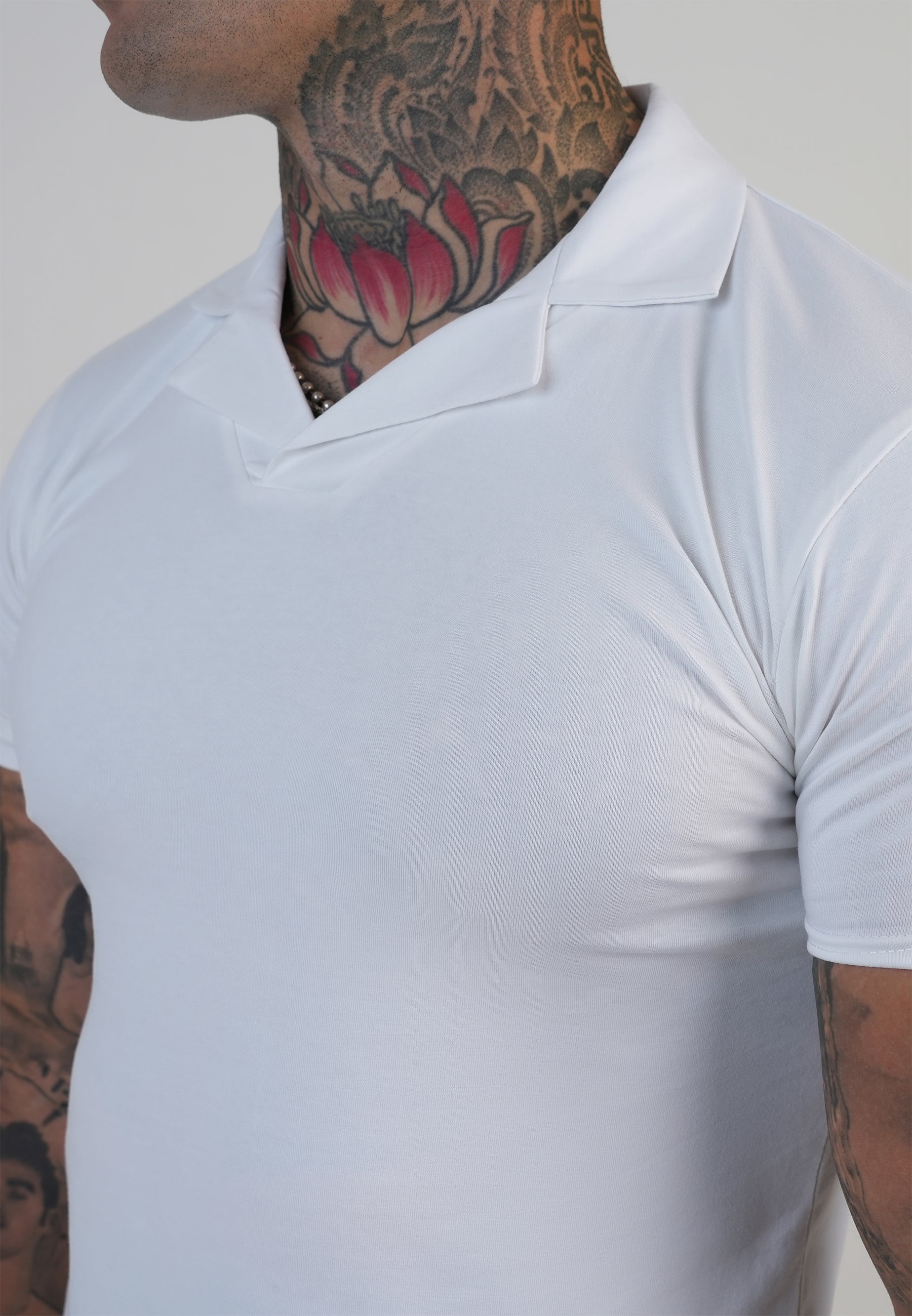Revere Polo in White T-shirts SikSilk