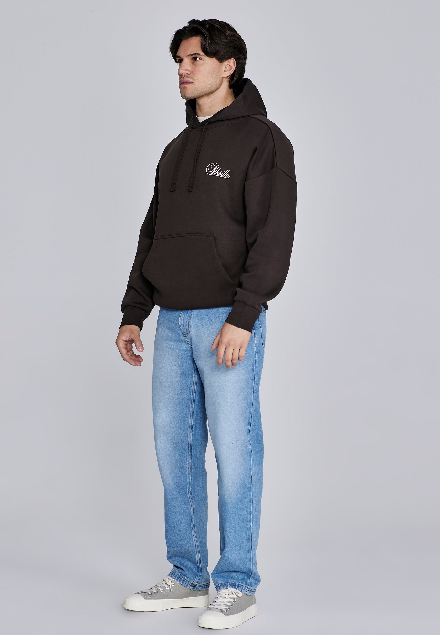 Essentials Hoodie in Brown Sweat à capuche SikSilk