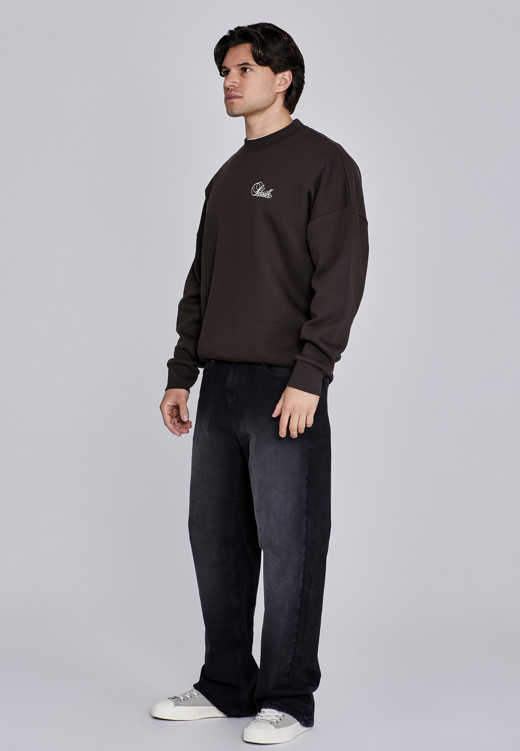 Sweat Essentials in Brown Sweatshirts SikSilk