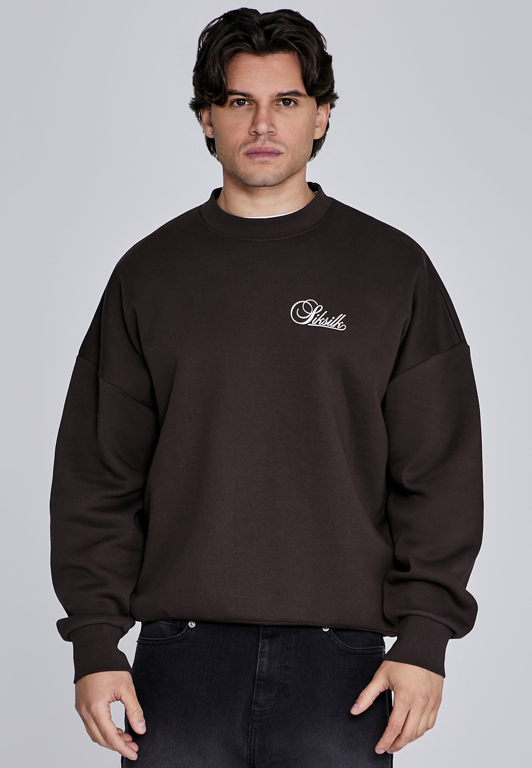 Sweat Essentials in Brown Sweatshirts SikSilk