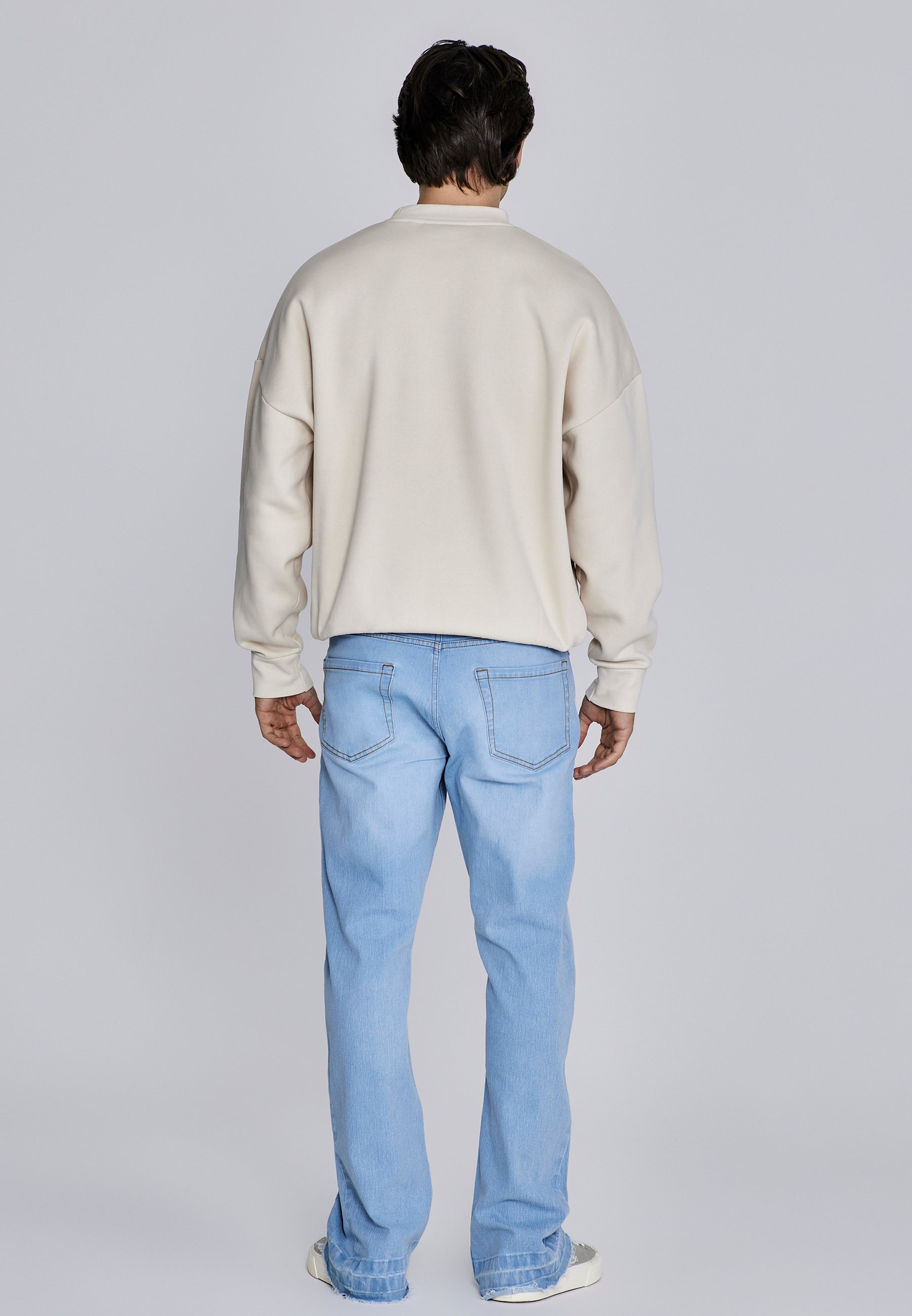 Sweat Essentials en écru Sweatshirts SikSilk