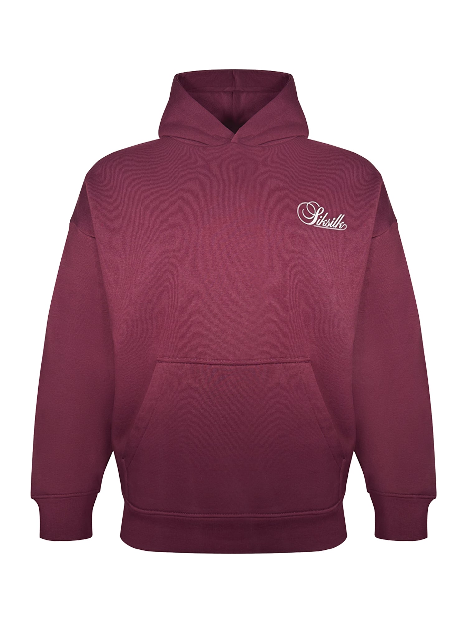Essentials Hoodie en Bourgogne Sweat à capuche SikSilk