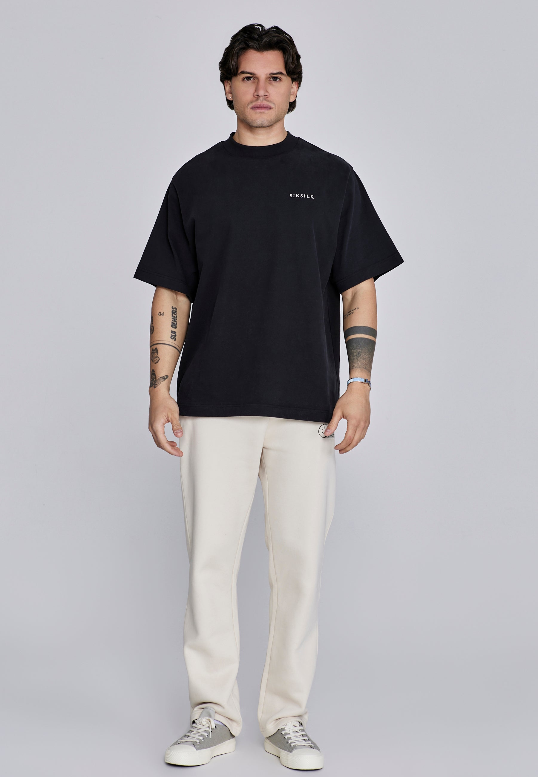 Essentials Track Pants en écru Pantalons SikSilk