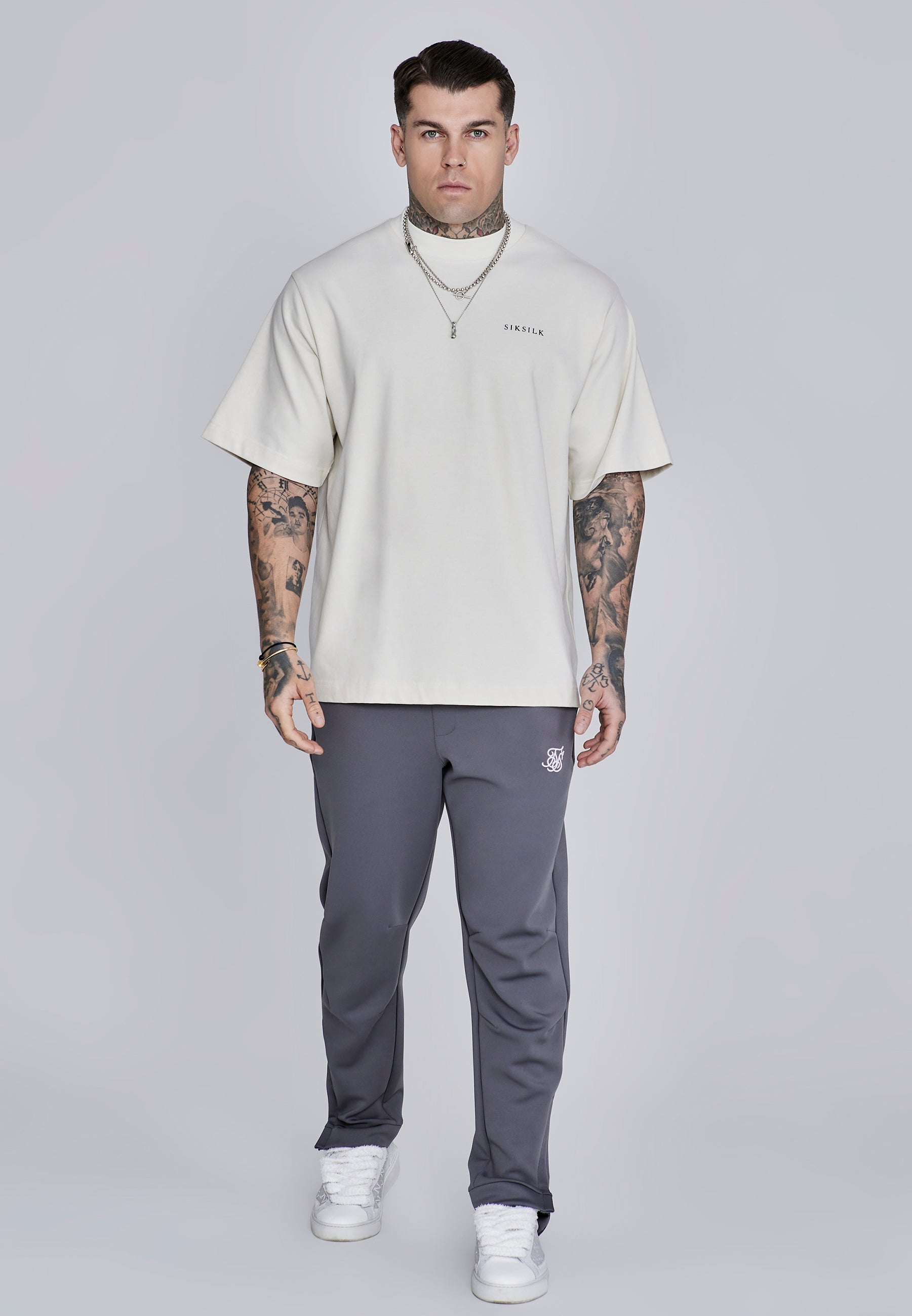 Essentials Poly Joggers in Dark Grey Pantalon SikSilk