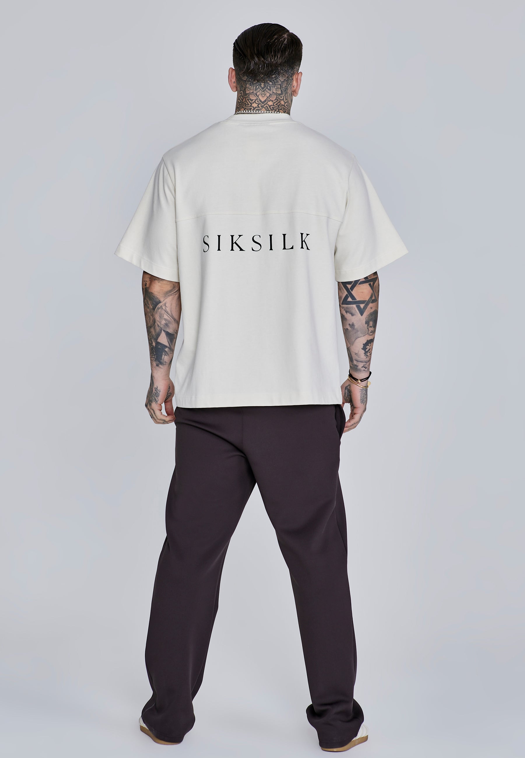 Essentials Poly Track Pants in Brown Pantalons SikSilk