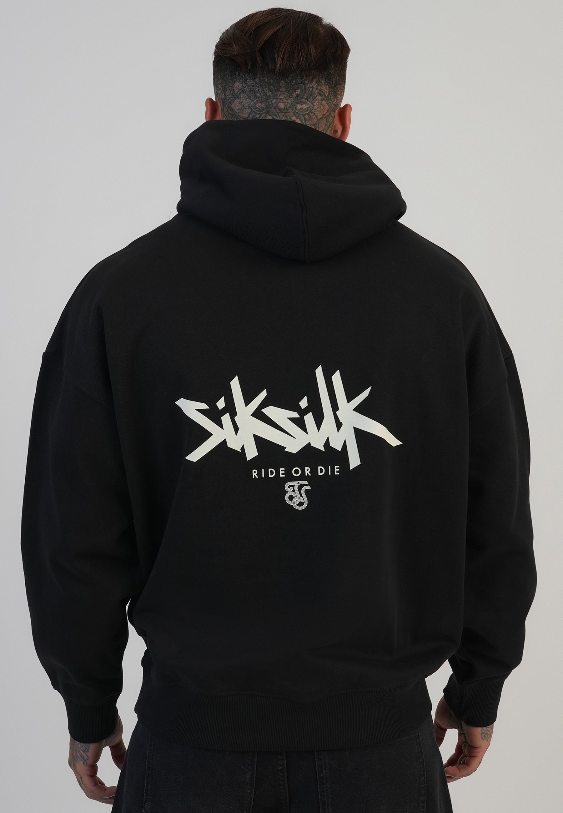 Sweat à capuche Graphic Hoodie in Black Sweat à capuche SikSilk