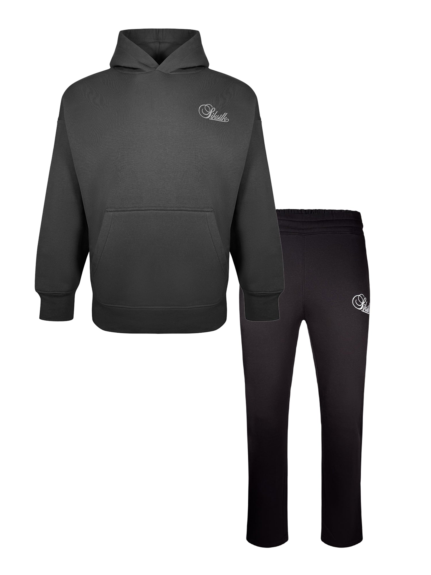 Ensemble Hoodie et Joggers en Noir Sets SikSilk