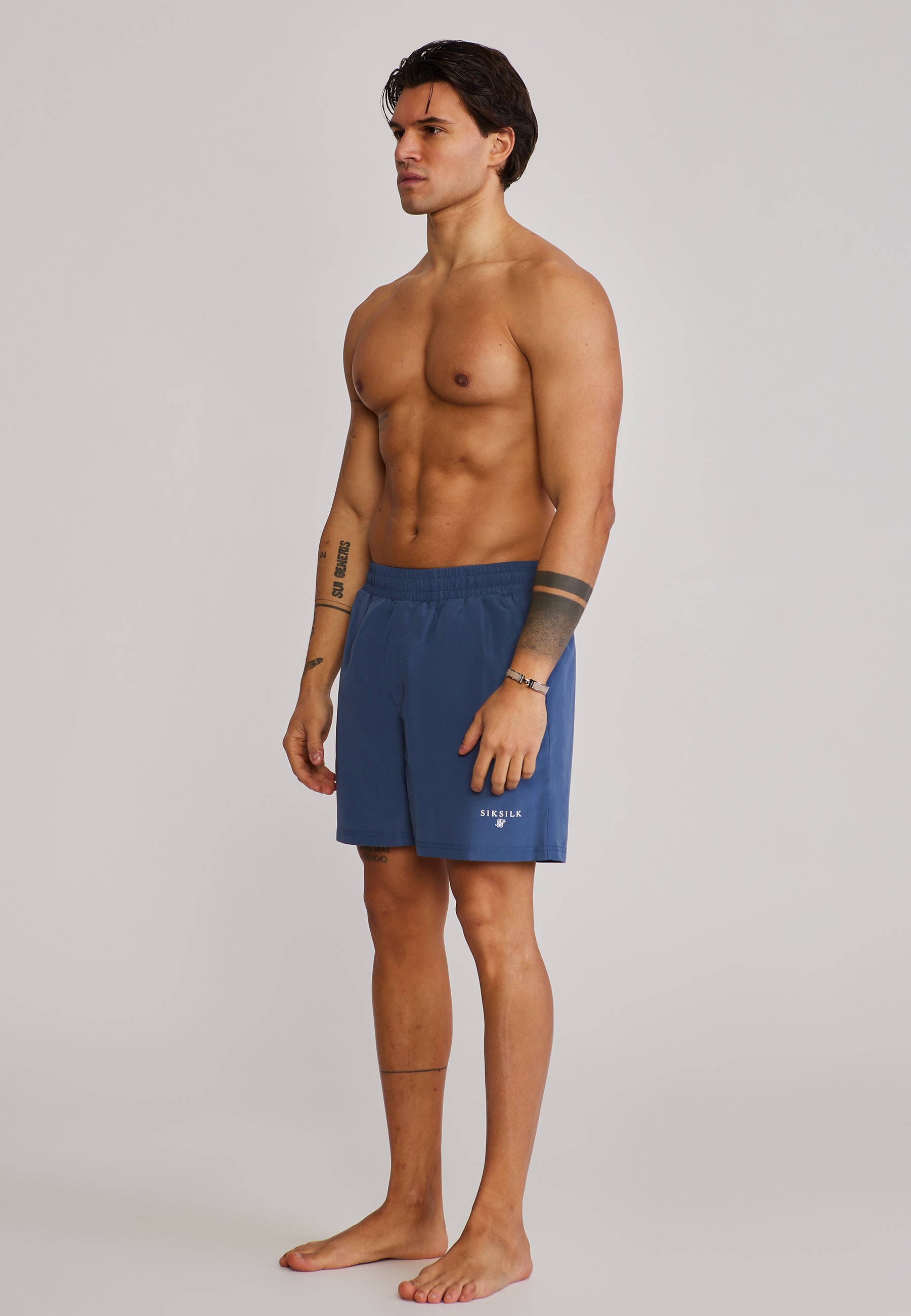Short de bain bleu Maillots de bain SikSilk