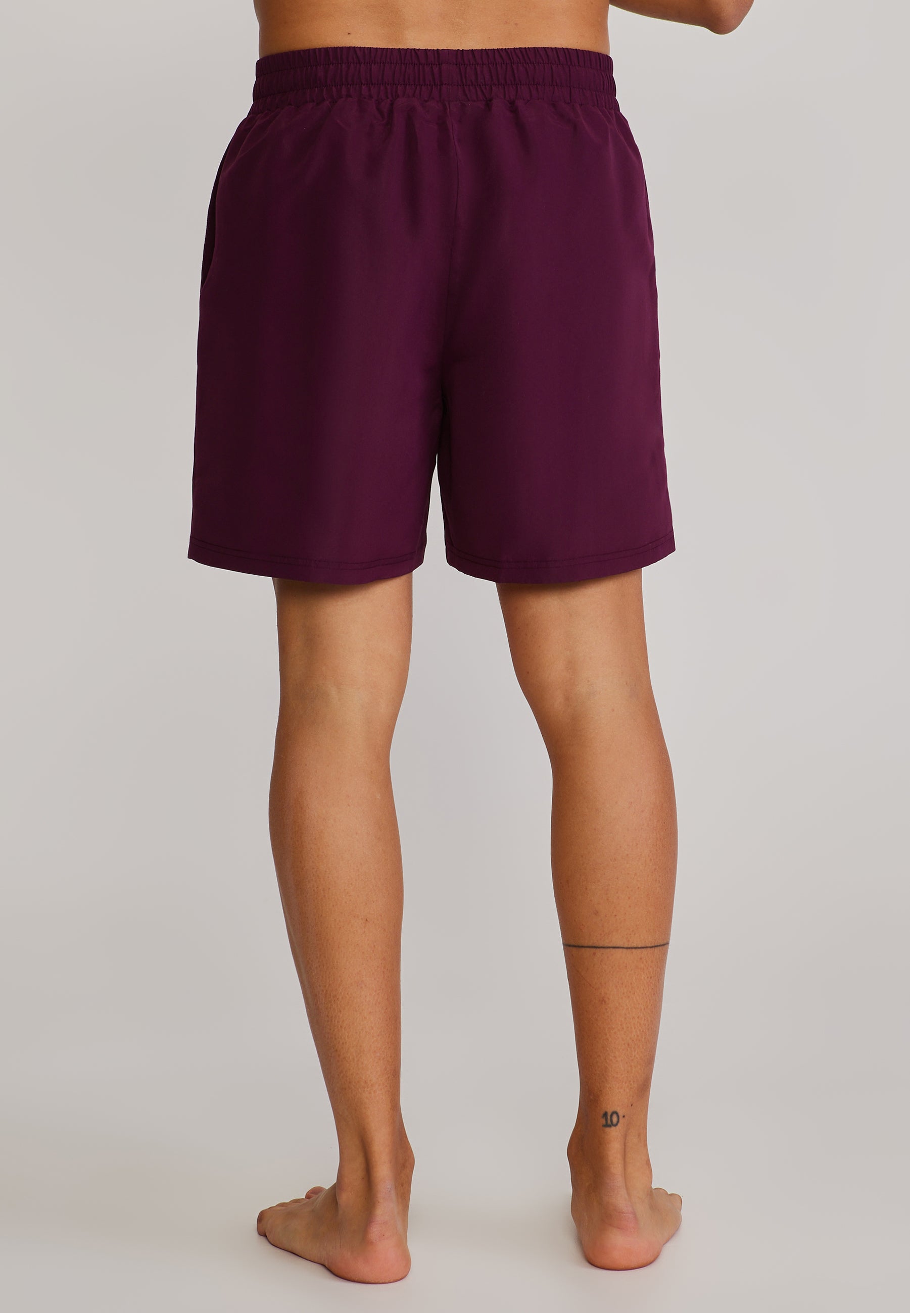 Short de bain bordeaux Maillot de bain SikSilk