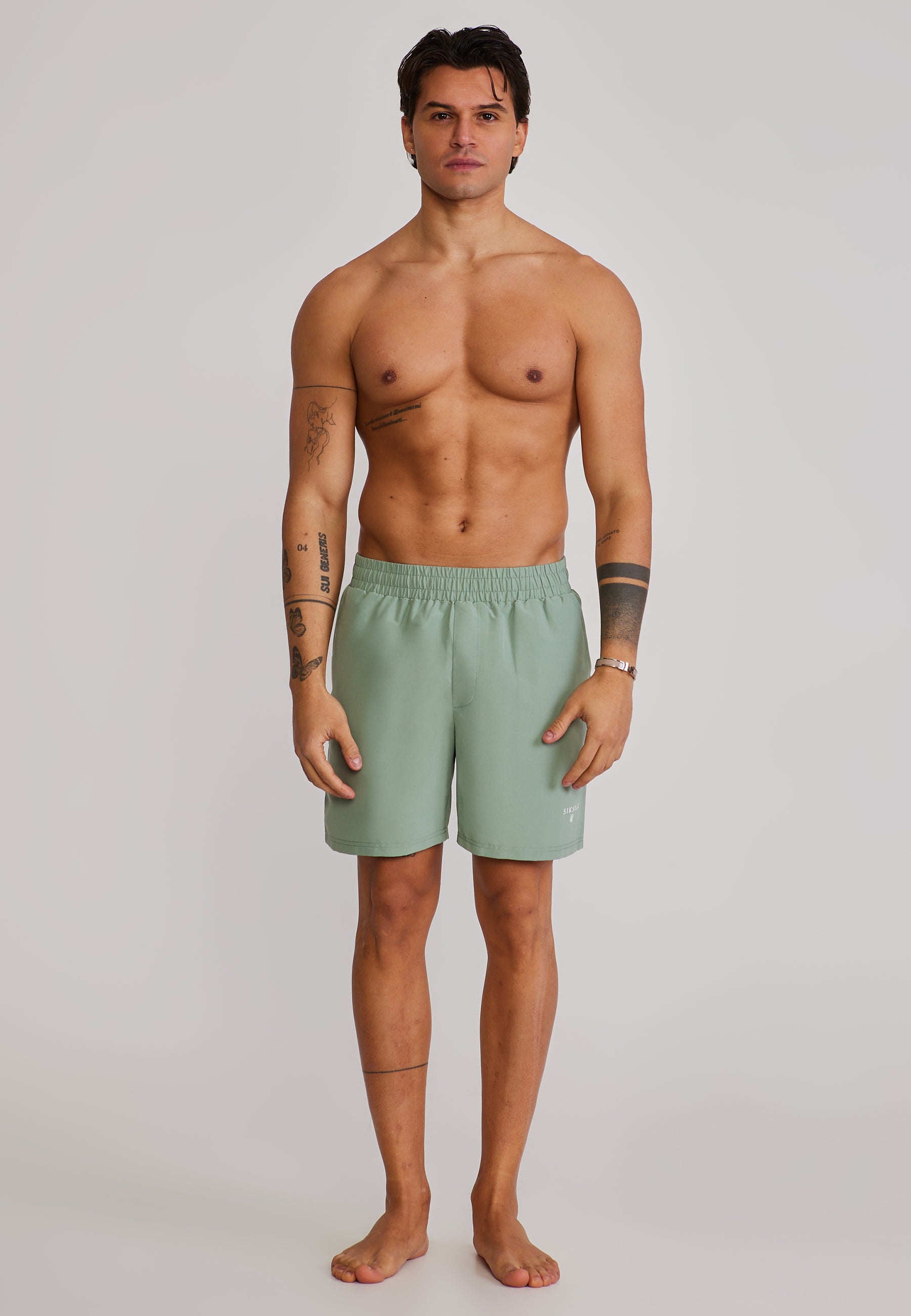 Short de bain vert Maillots de bain SikSilk