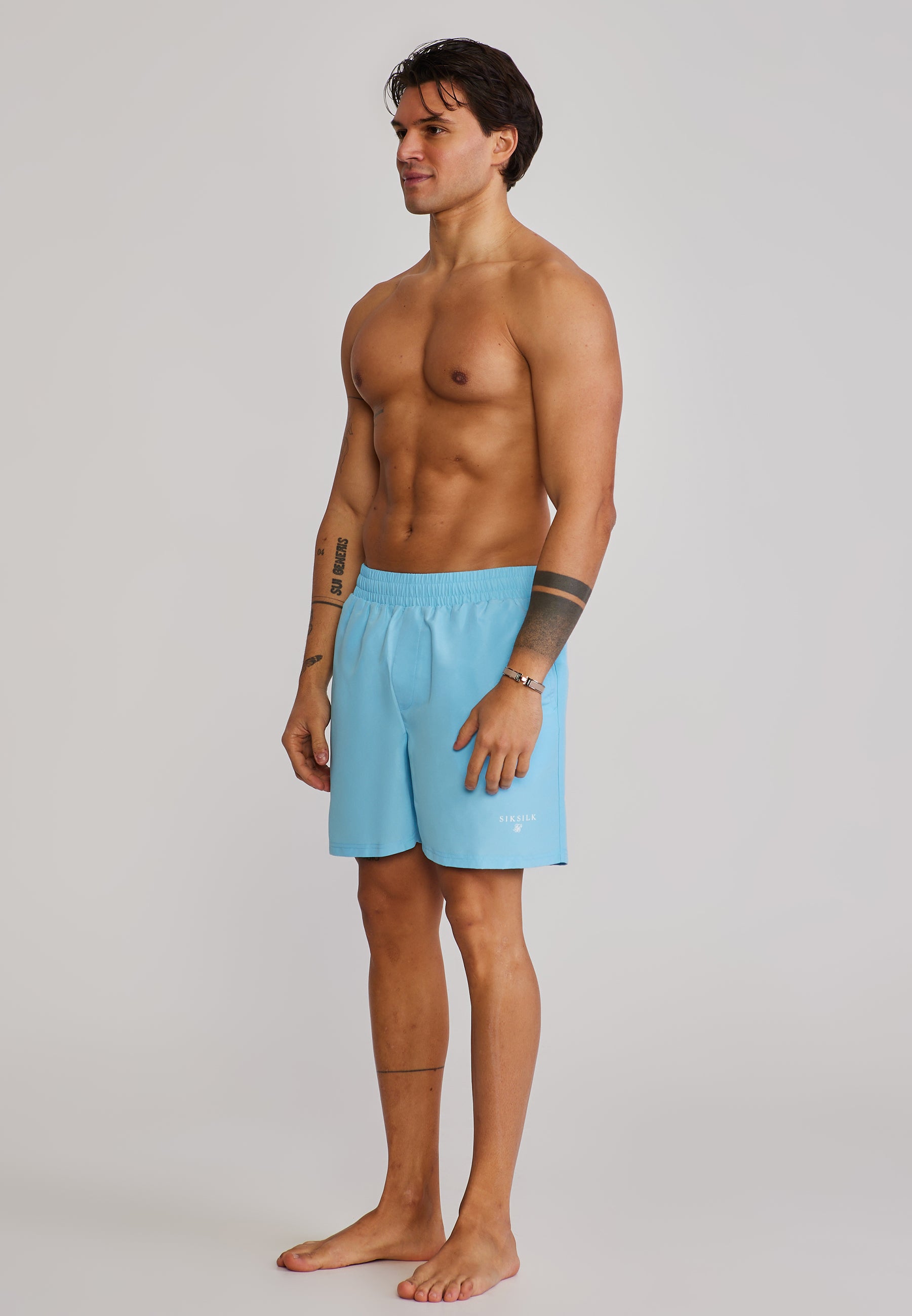 Short de bain bleu Maillots de bain SikSilk