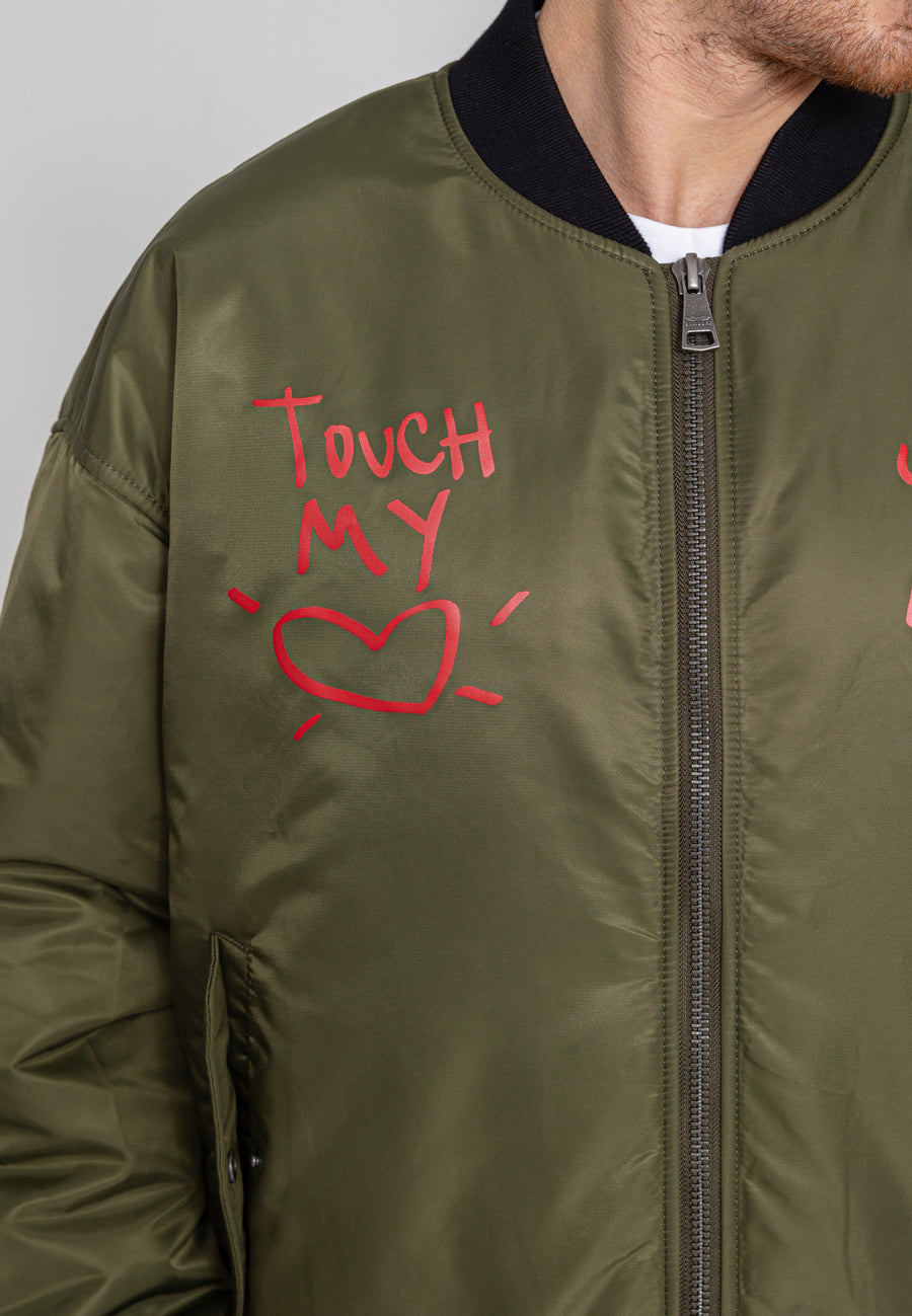 Stay Beautiful M Bombers en kaki Vestes Bombers Original
