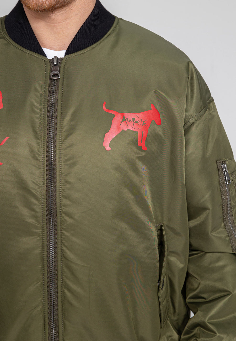 Stay Beautiful M Bombers en kaki Vestes Bombers Original