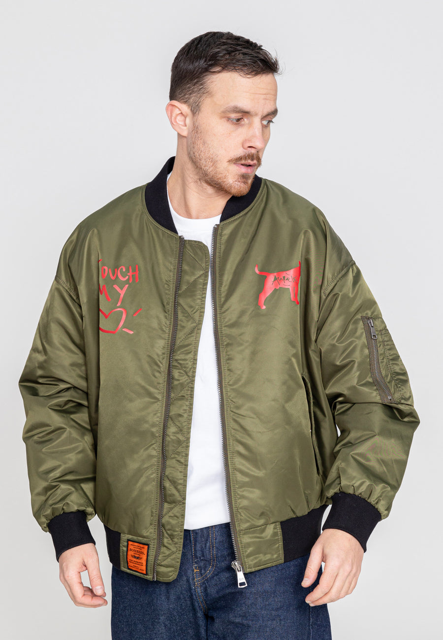 Stay Beautiful M Bombers en kaki Vestes Bombers Original