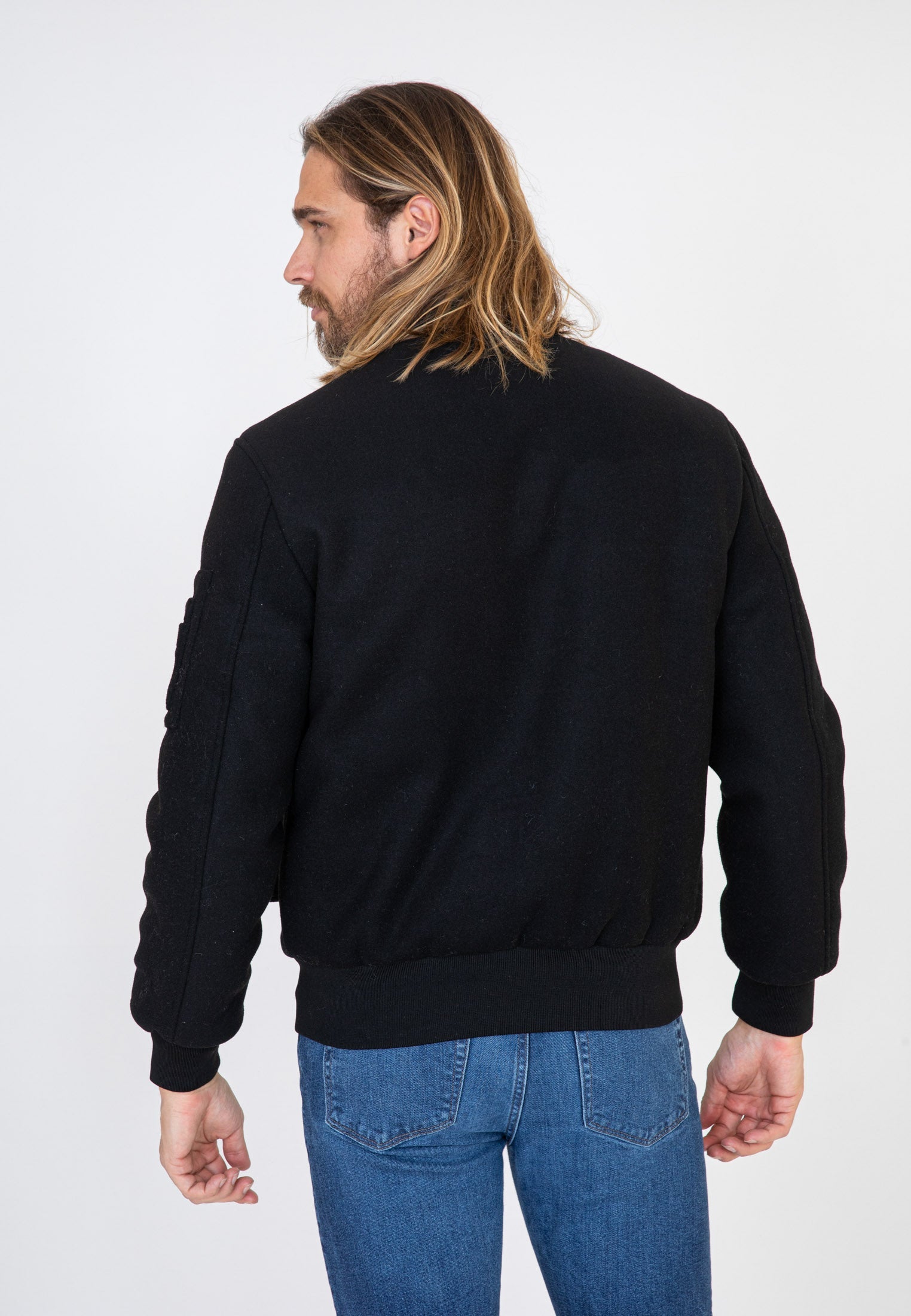 Blouson Track M Bomber dans Black Vestes Bombers Original
