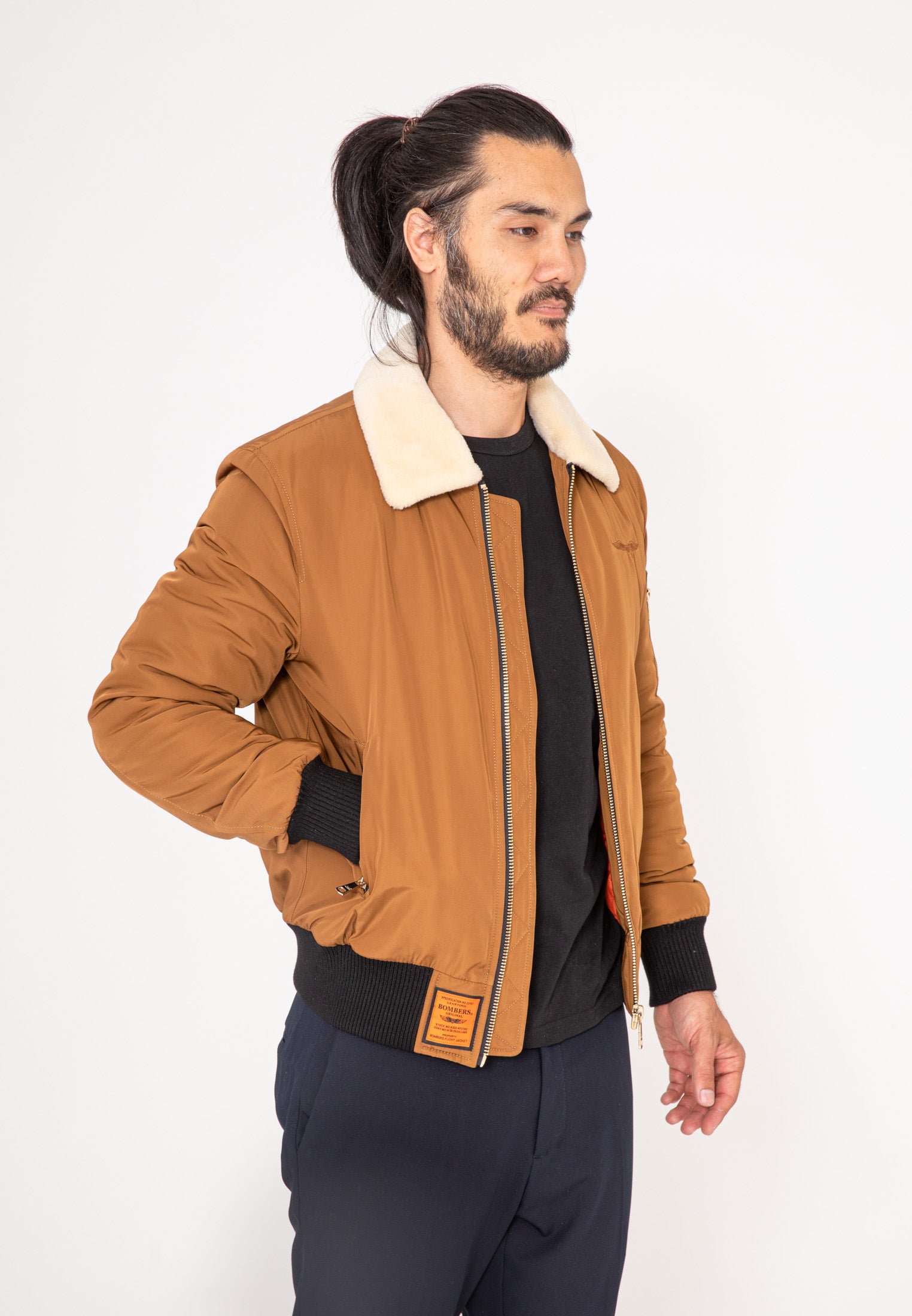 Versmold M Veste bomber en camel Vestes Bombers Original