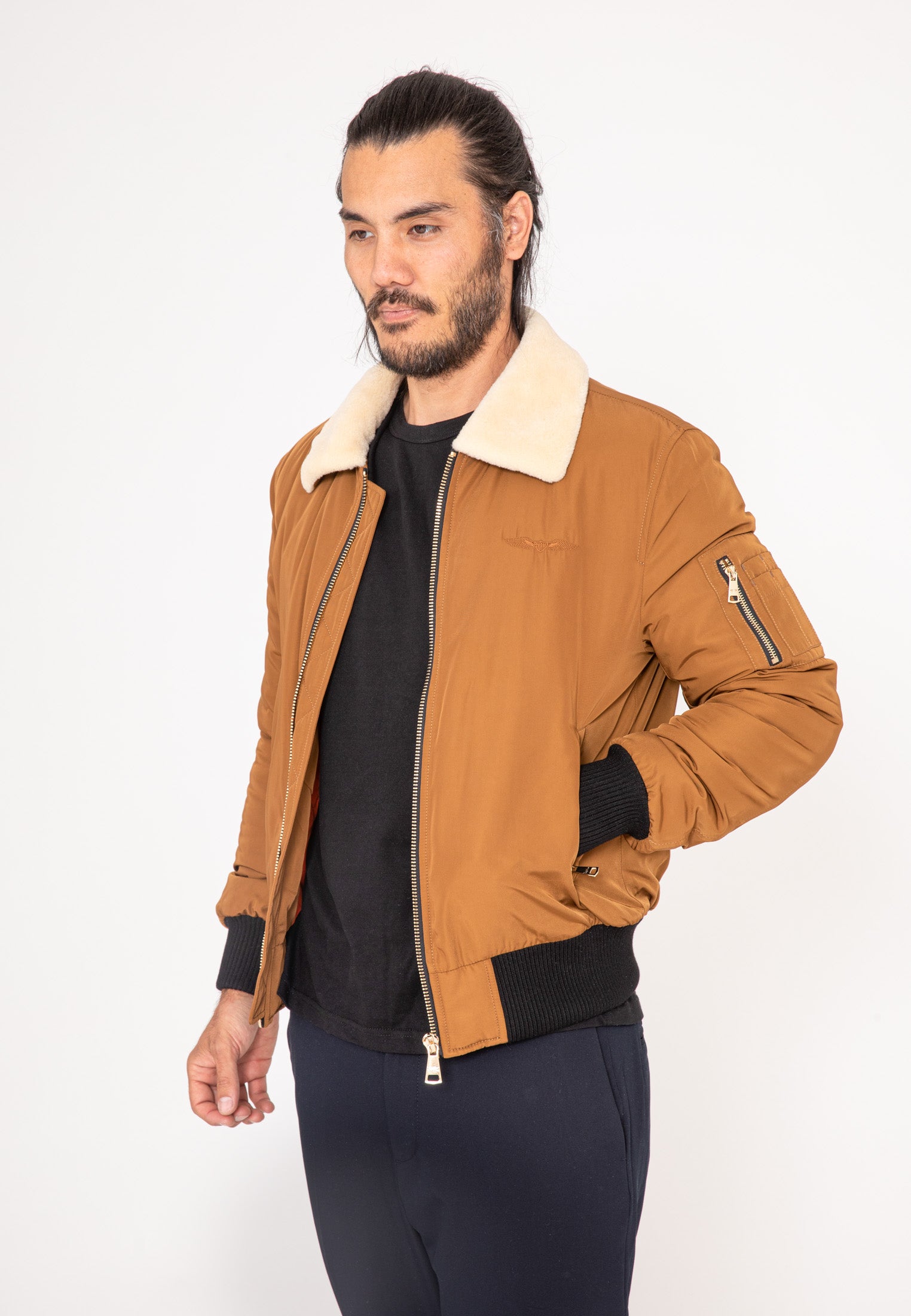 Versmold M Veste bomber en camel Vestes Bombers Original